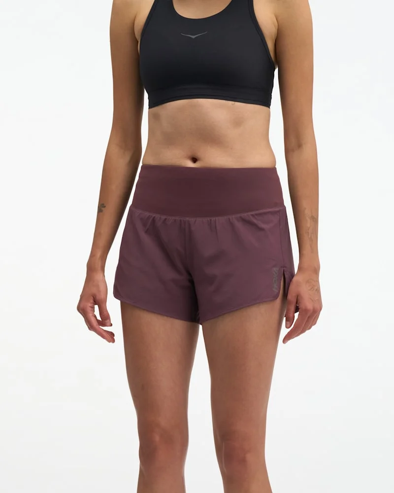 Women's Glide Short MR 3.5" Brief in Deep Mauve - 1