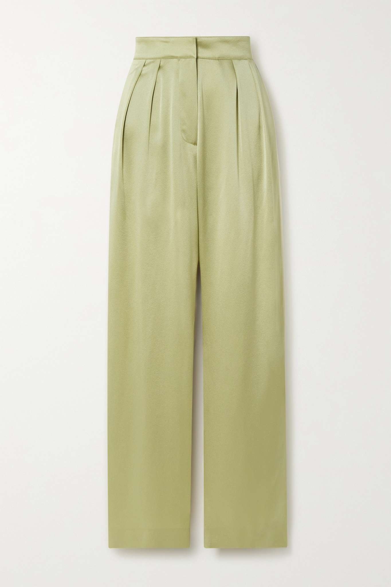 Ines silk-satin wide-leg pants - 1