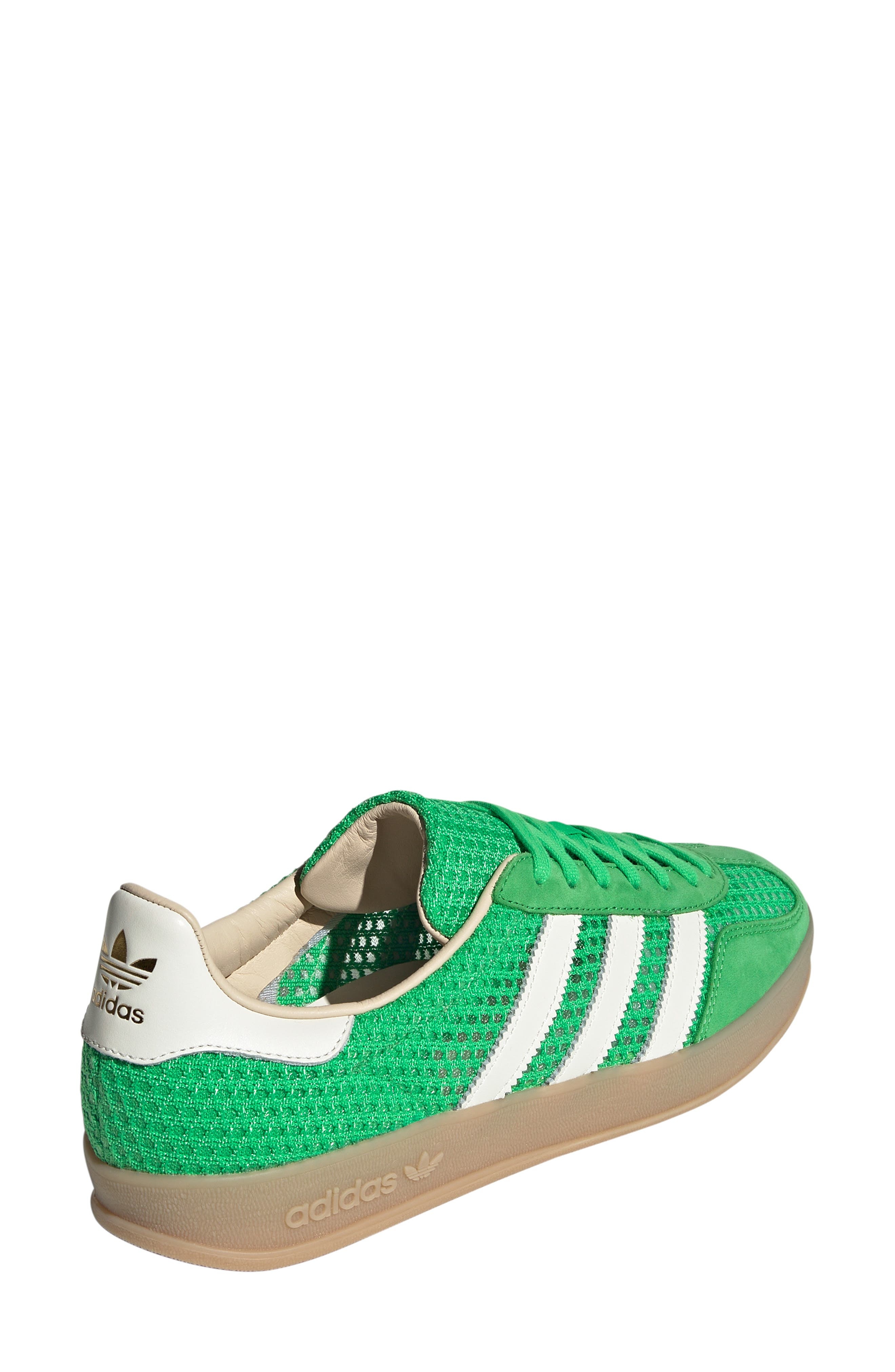 adidas Gender Inclusive Gazelle Indoor Sneaker in Energy Green/Off White/Beige at Nordstrom - 2