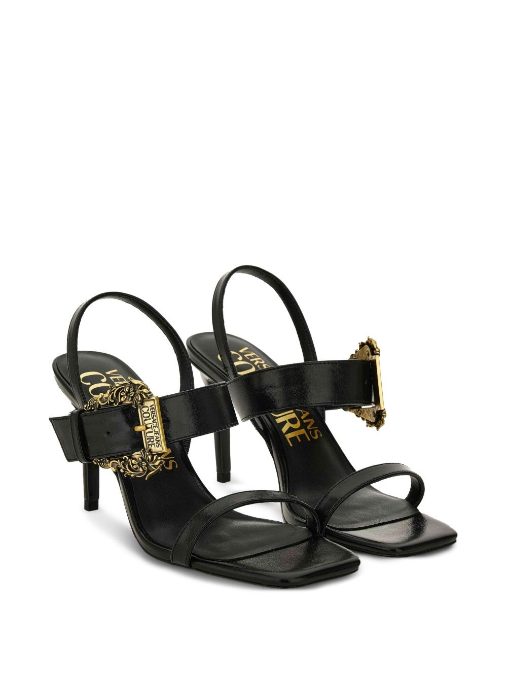 buckle-embellished heeled sandals - 3