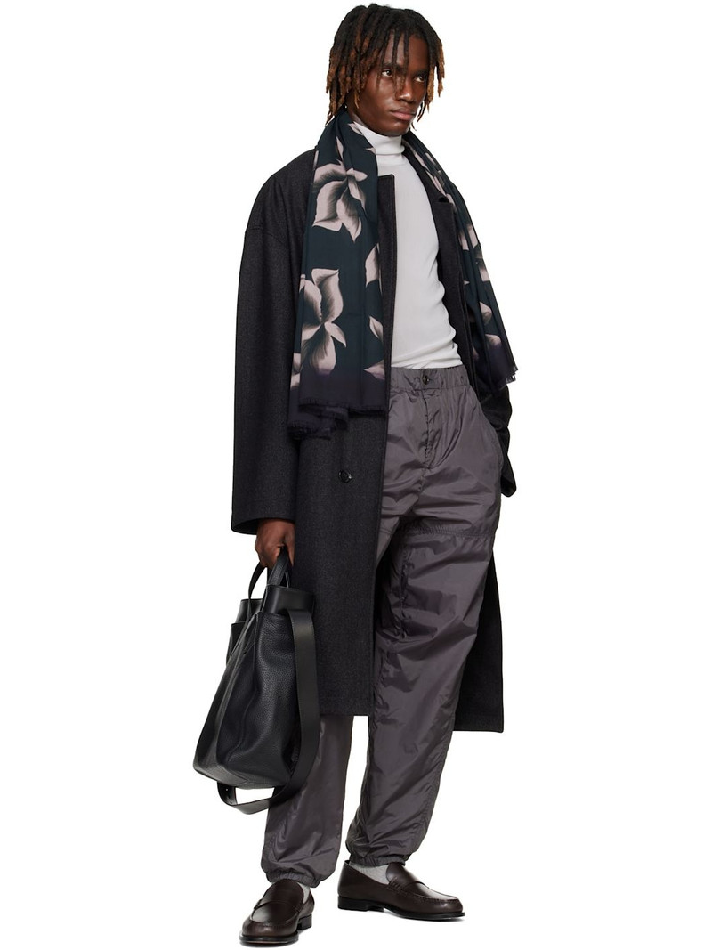 Dries Van Noten Gray Nylon Taffeta Sweatpants outlook