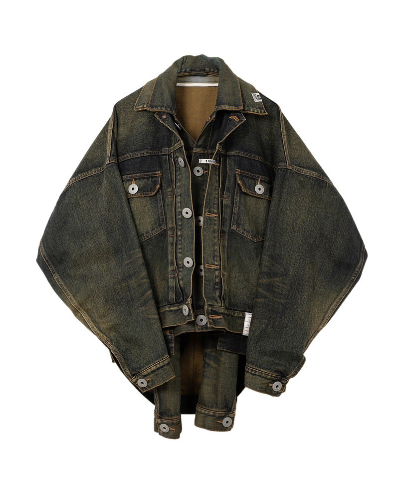 Front Layered Denim Jacket 23