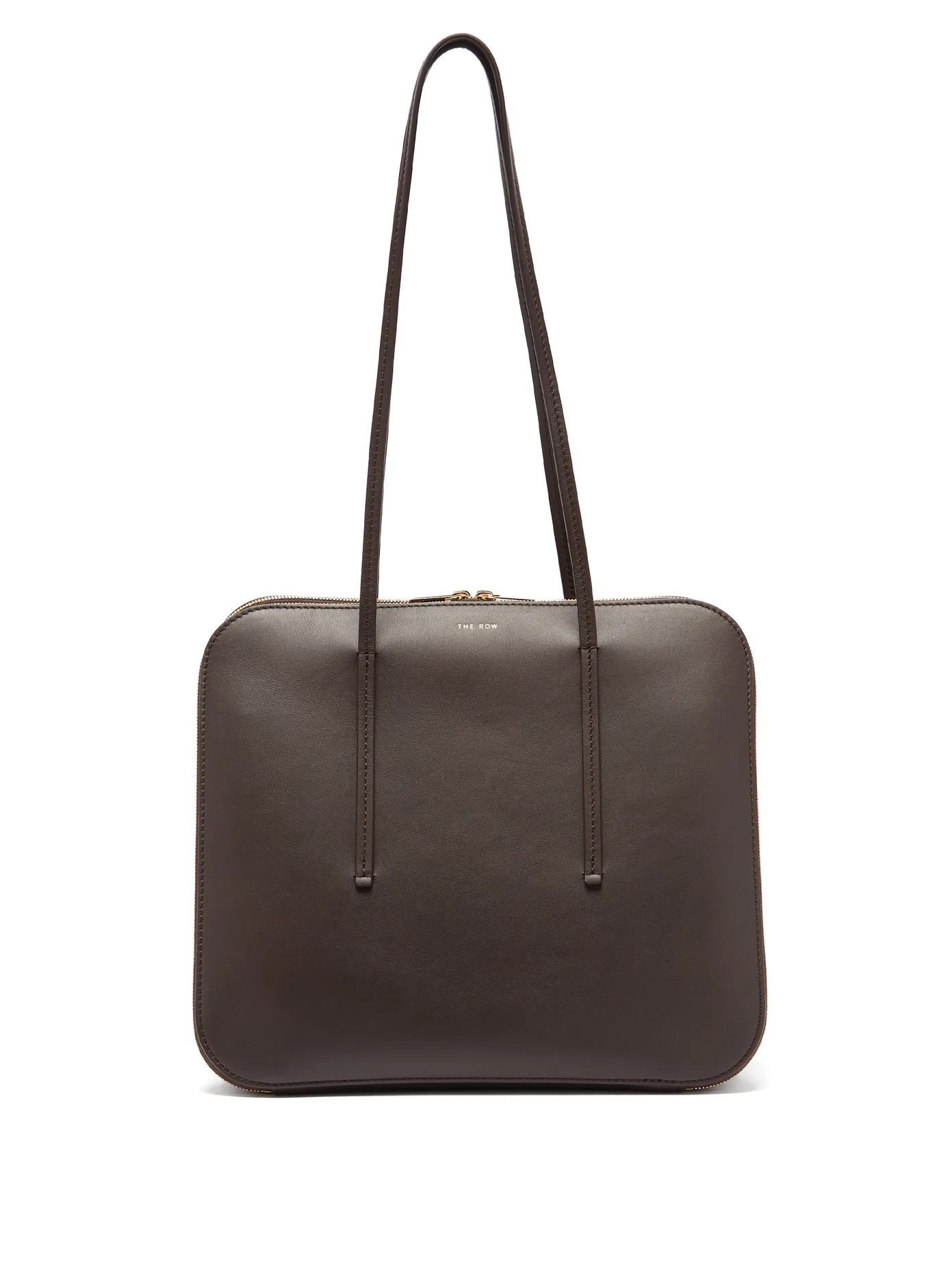 Siamese smooth-leather shoulder bag - 1