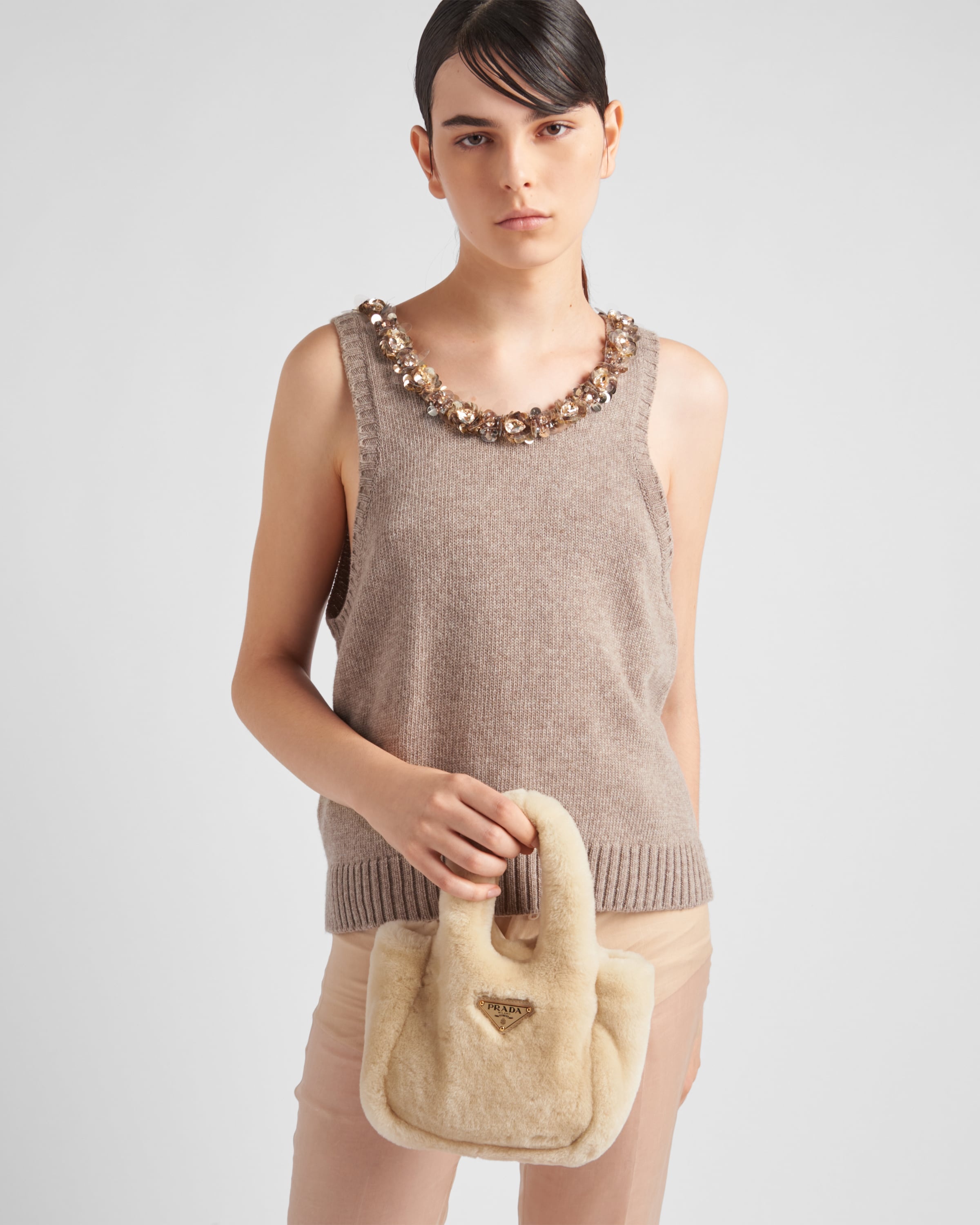 Shearling mini handbag - 2