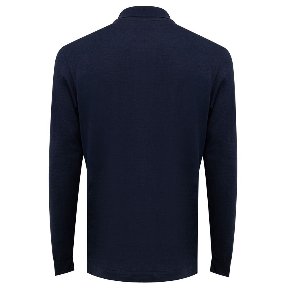 Dunhill - Blue Cashmere Polo Shirt - 2
