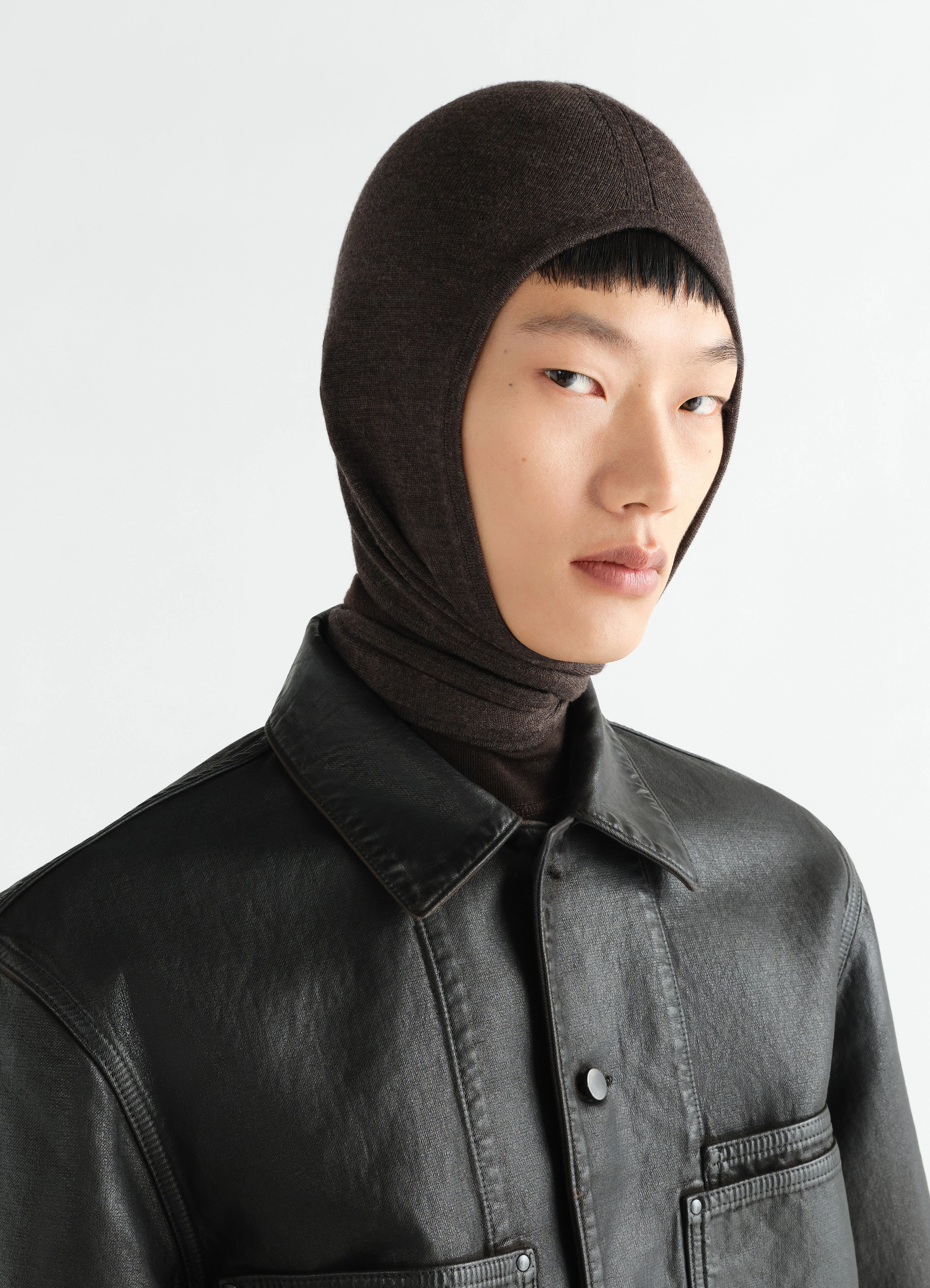 HEAD SCARF IN FINE WOOL - 1