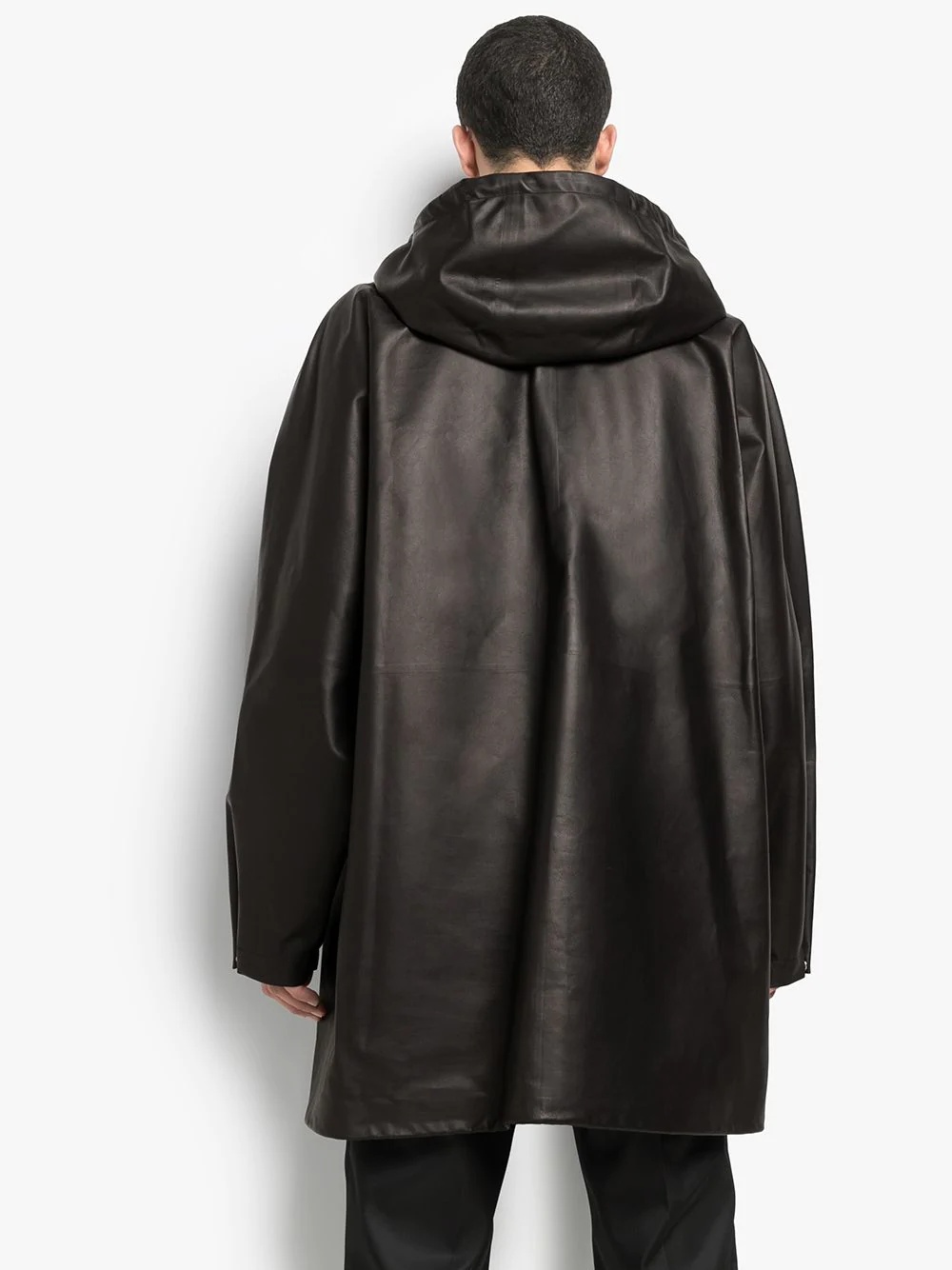 hooded shift parka coat - 3