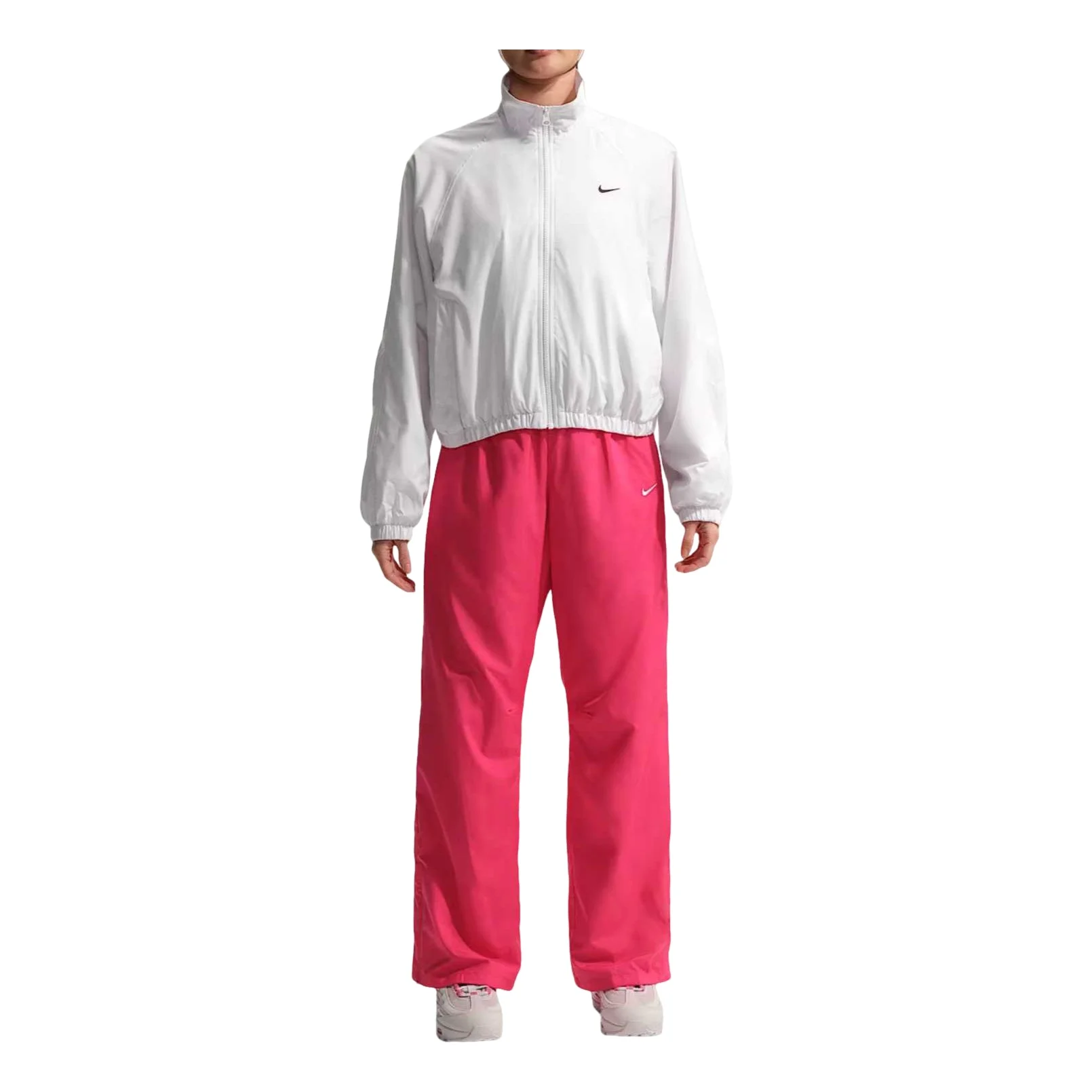 (WMNS) Nike Sportswear Oversized UV Track Jacket 'White Black' IO1474-100 - 1