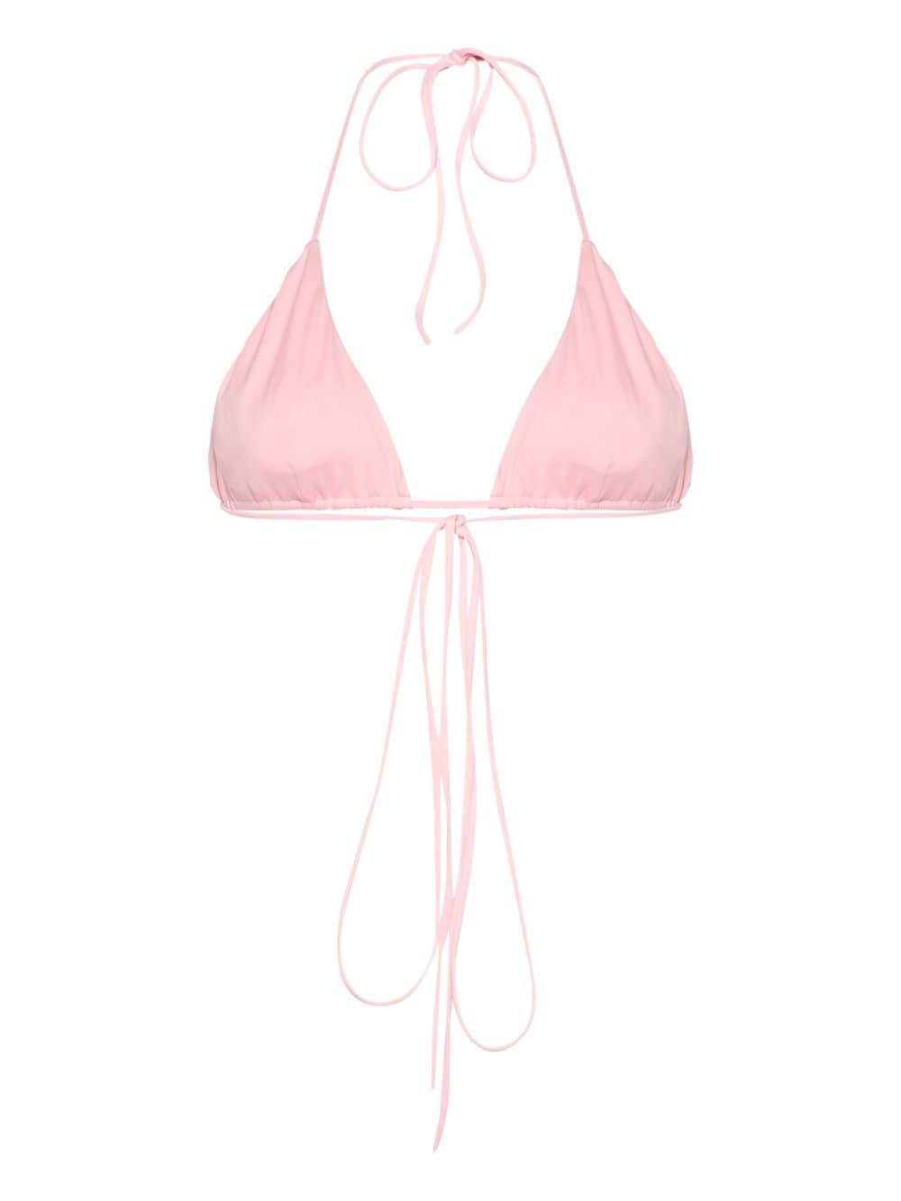 floral-appliquÃ© triangle bikini top - 2