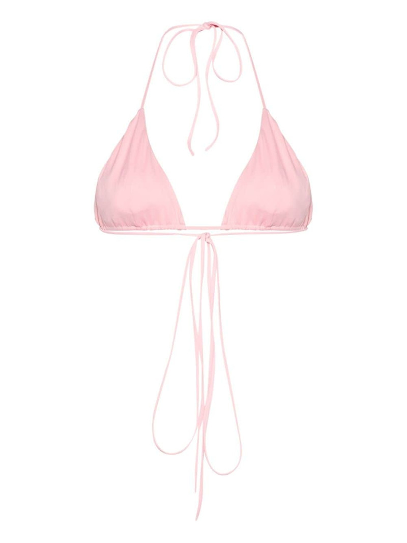 MAGDA BUTRYM floral-appliquÃ© triangle bikini top outlook