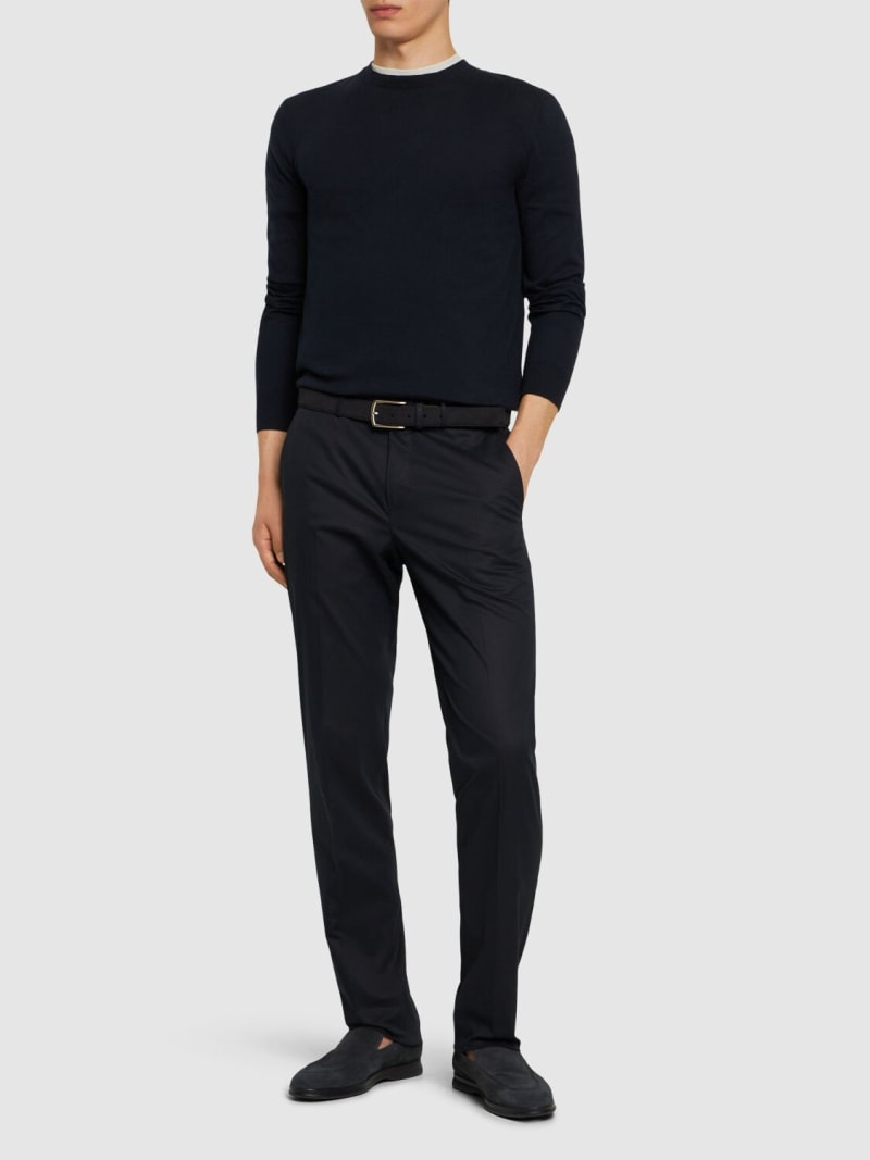Cotton crewneck sweater - 2