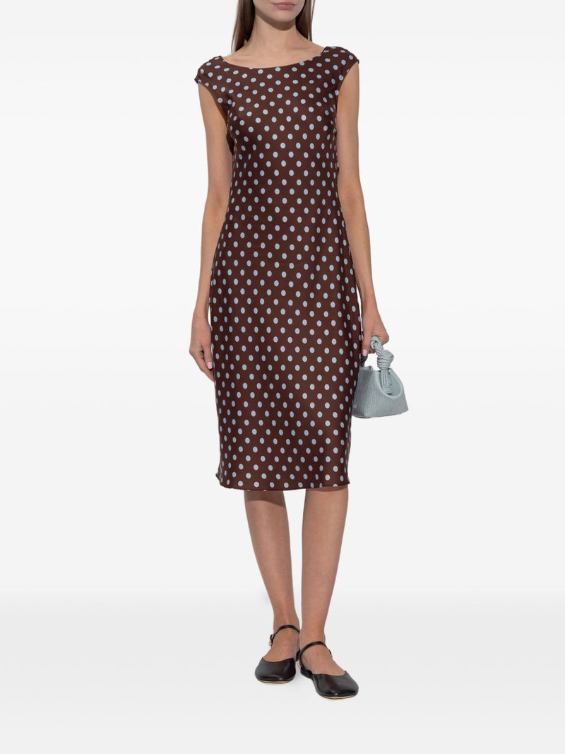 POSSE polka dot midi dress outlook