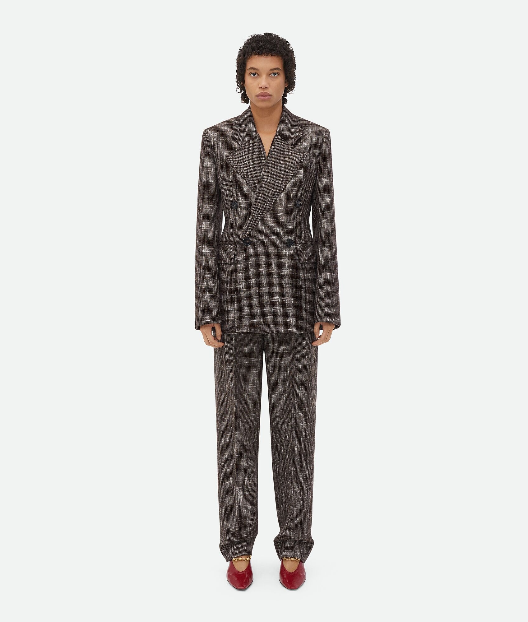 Wool And Cotton Pied De Poule Jacket - 4