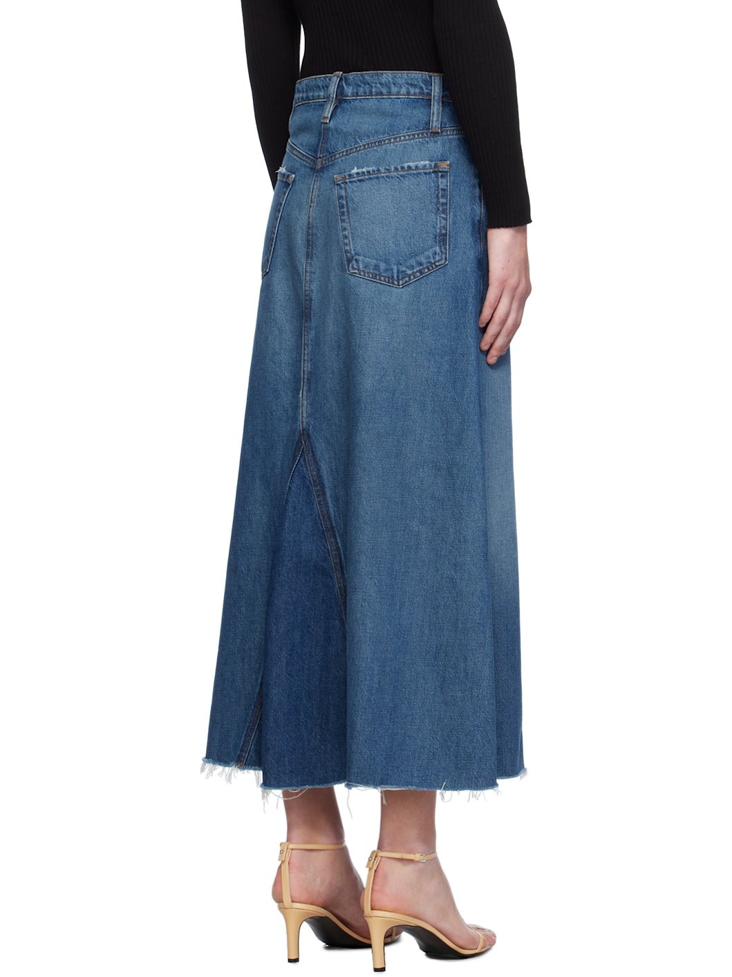 Blue 'The Dorothy' Denim Maxi Skirt - 3