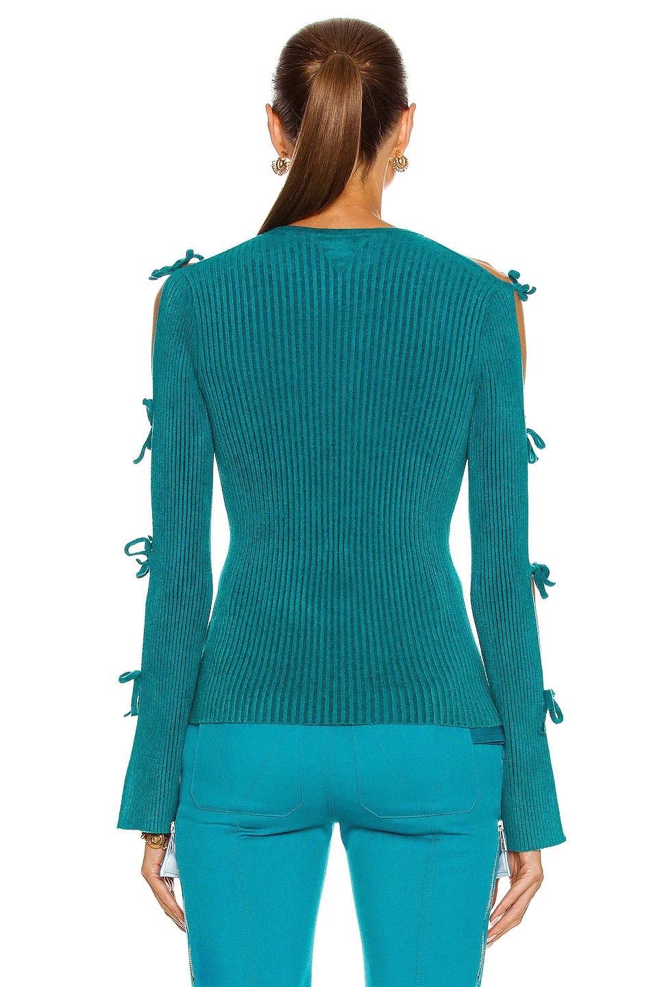 Rib Velvet Sweater - 3