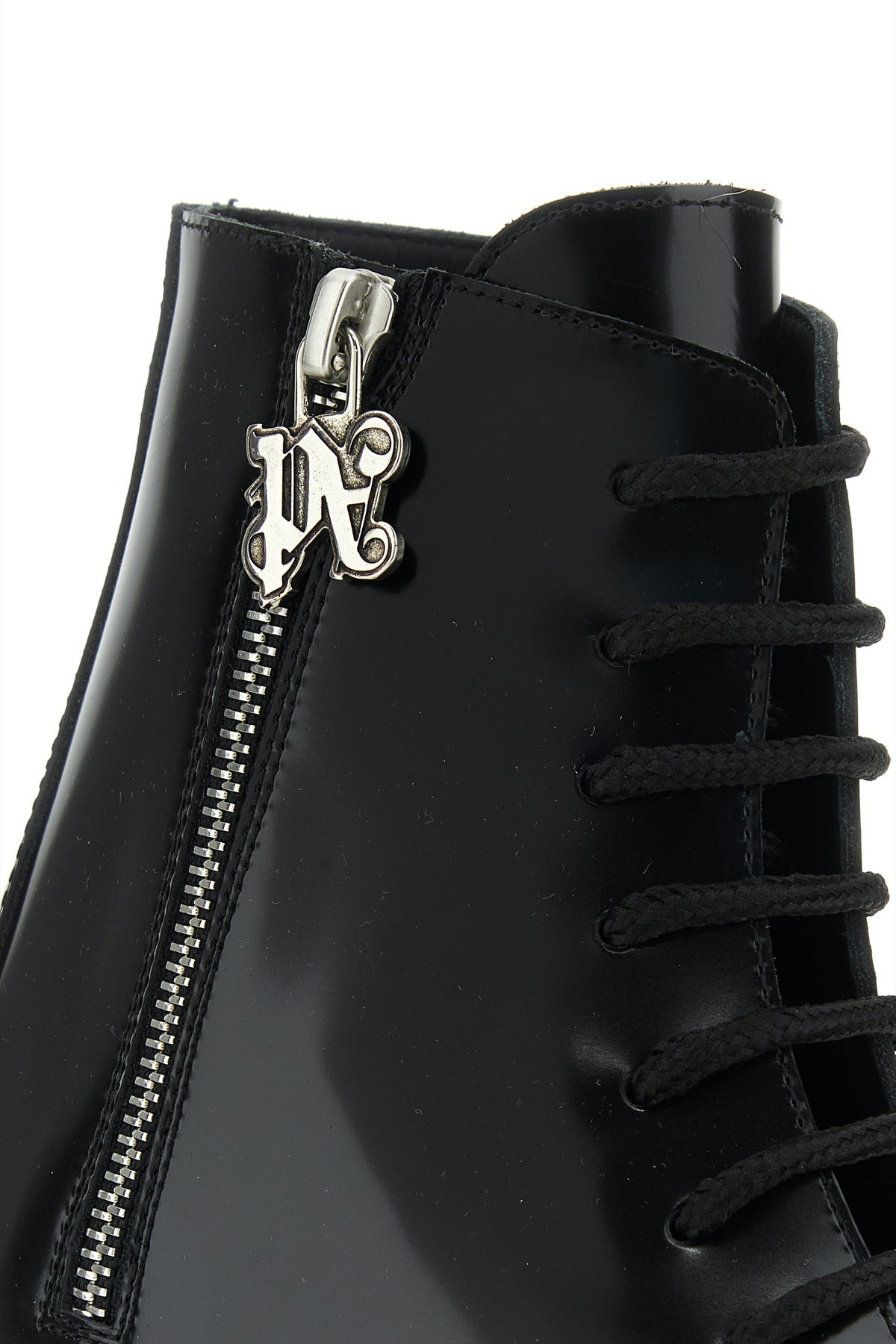 Black leather ankle boots - 4