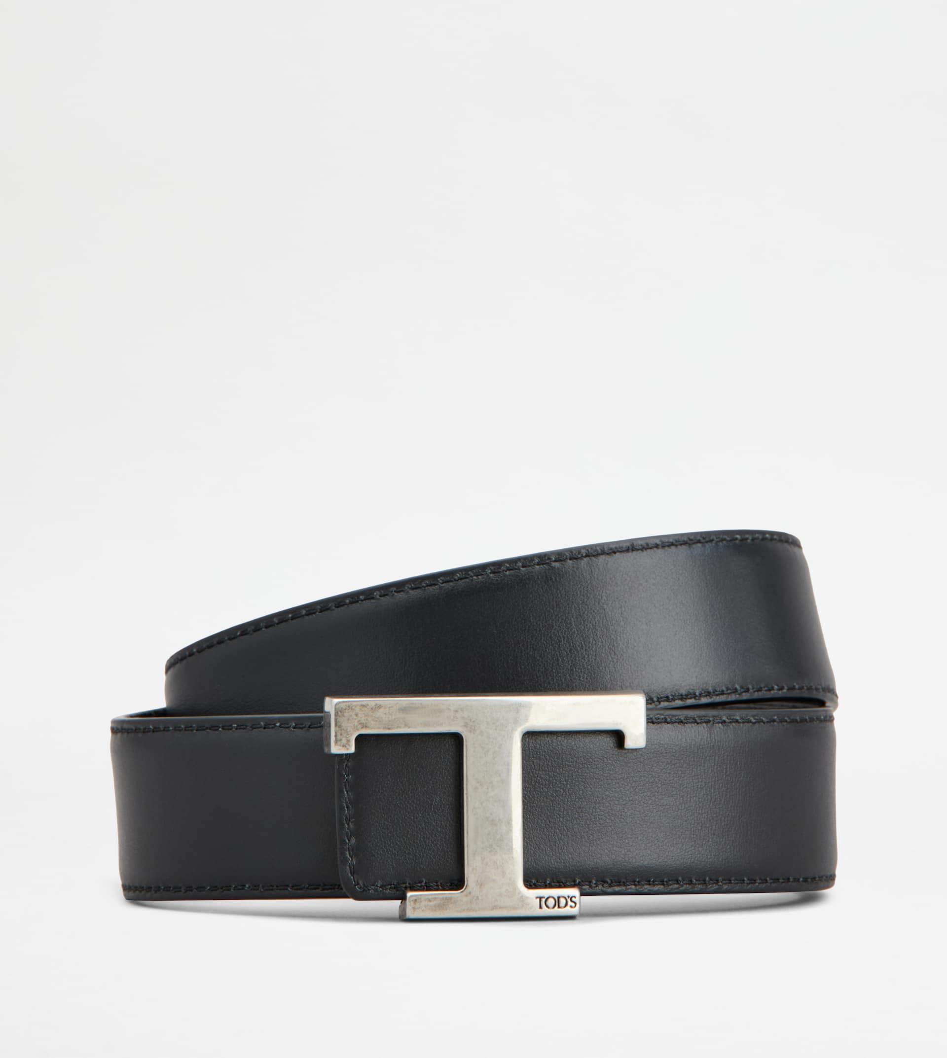 T TIMELESS REVERSIBLE BELT IN LEATHER - BROWN, BLACK - 2