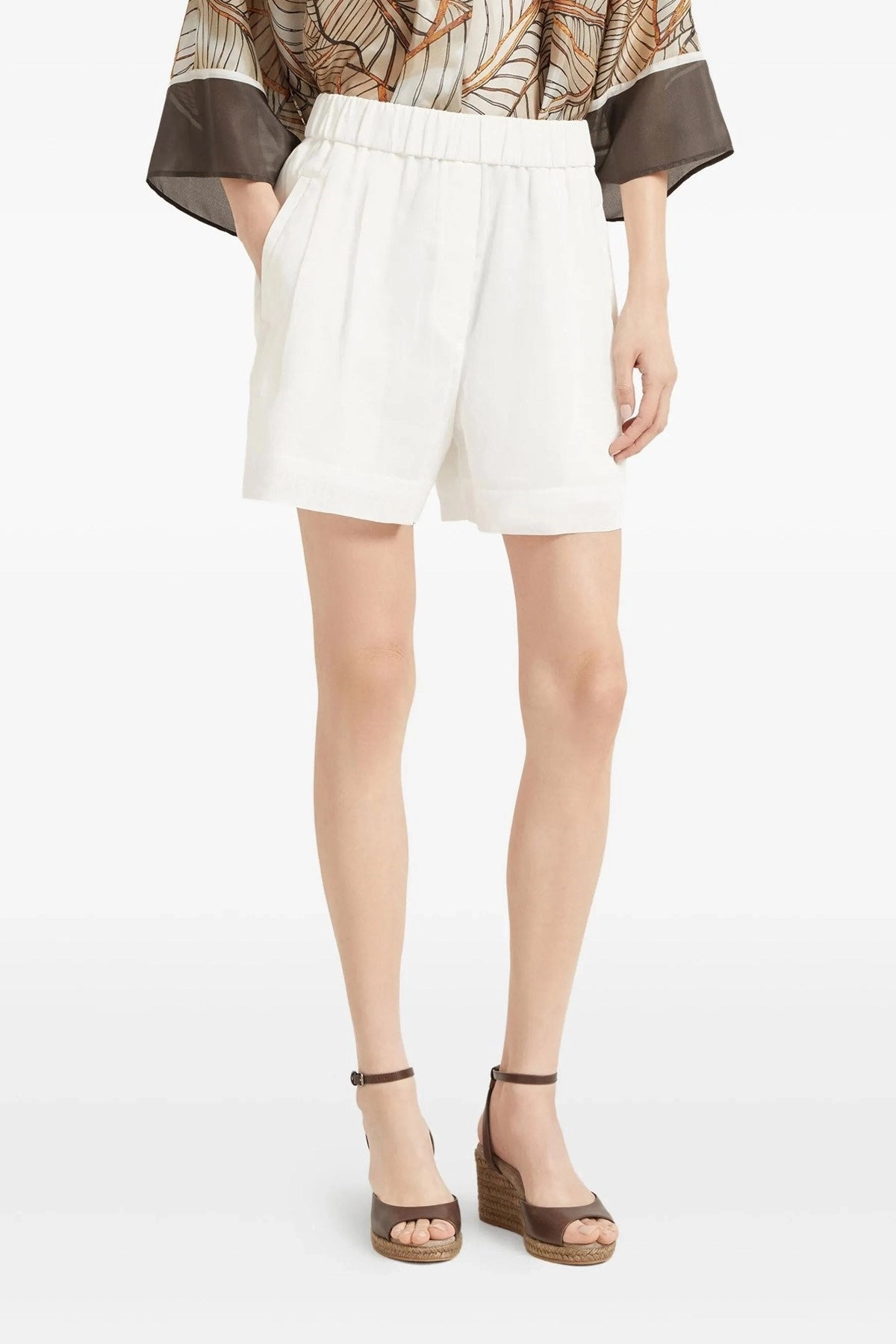 Brunello Cucinelli Women 'Baggy' Shorts - 2