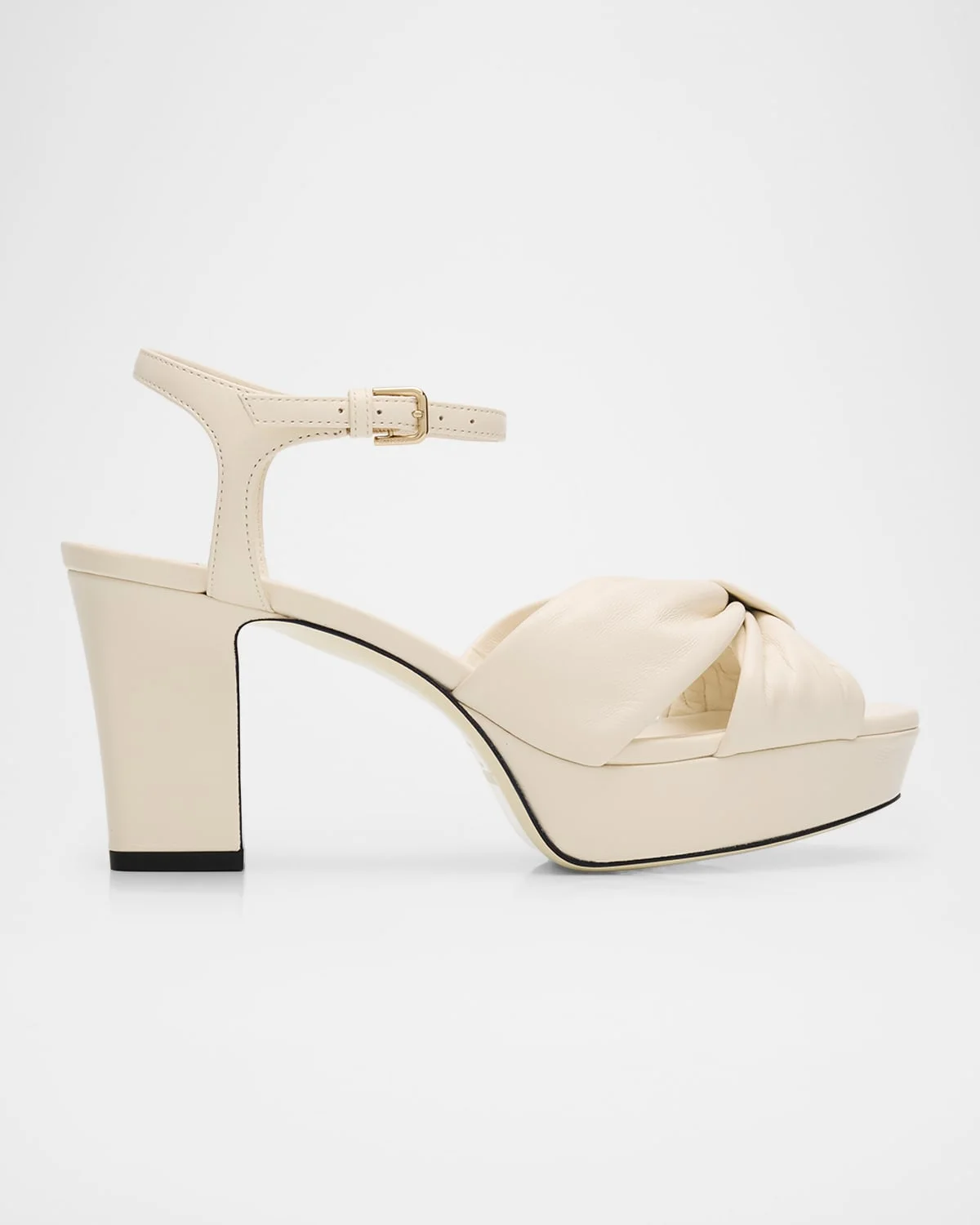 80mm Heloise Leather Platform Sandals - 1