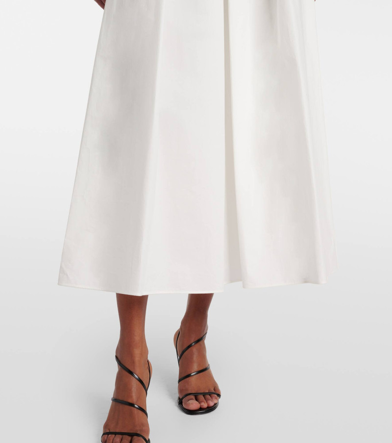 Cotton popeline midi skirt 5