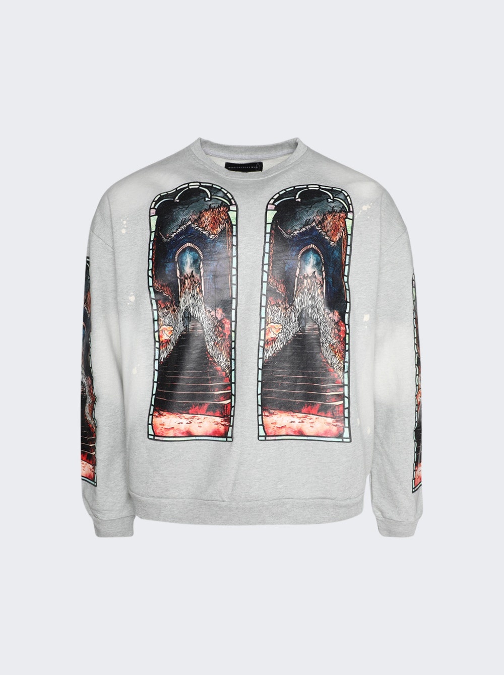 Descent Crewneck Sweater Silver - 1
