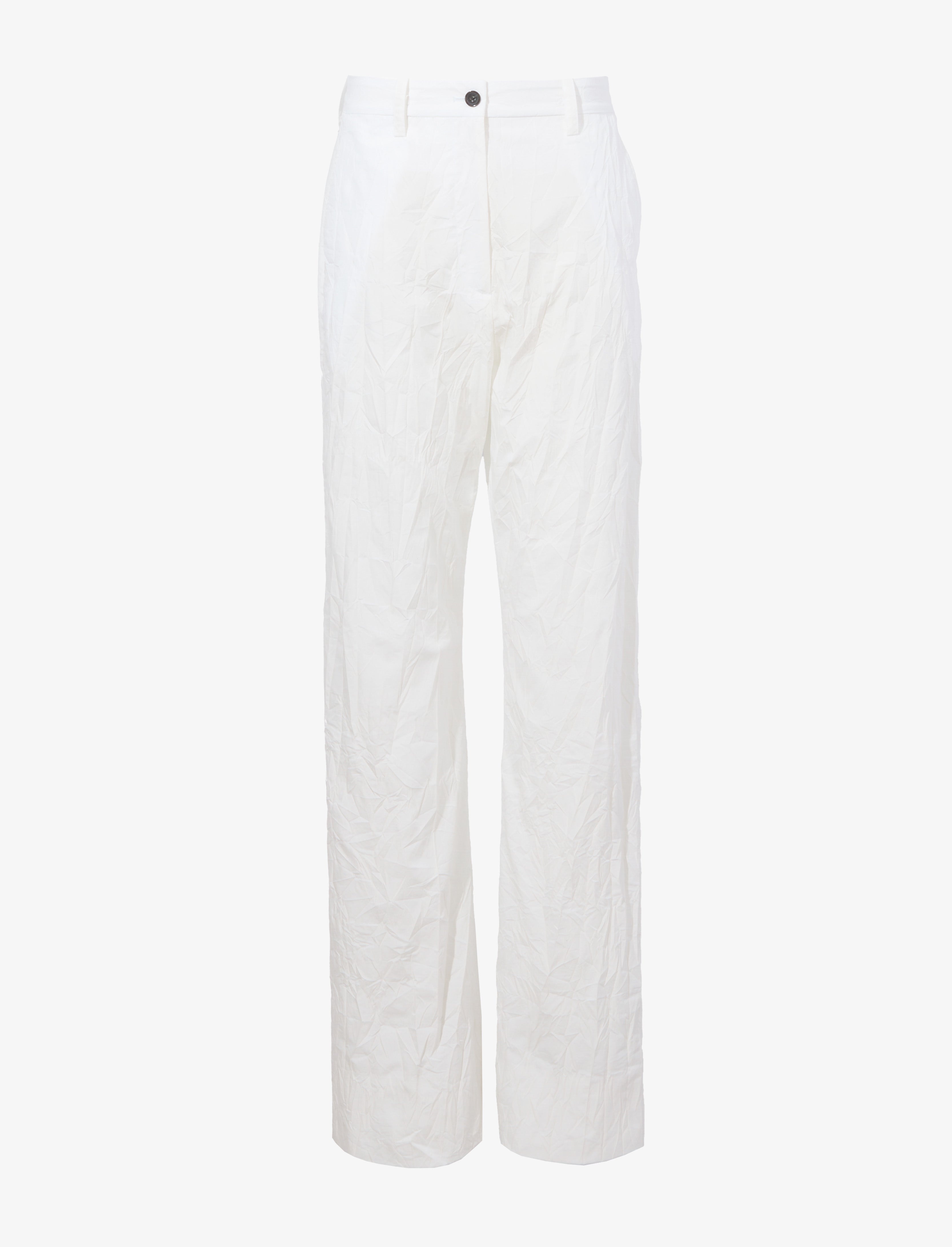 Rory Pant in Crinkle Cotton Poplin - 1