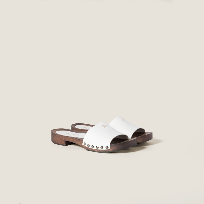 Patent leather clogs - 1