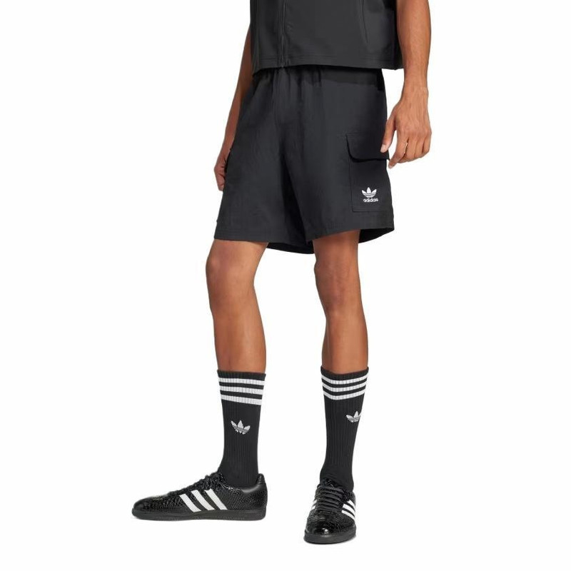 adidas adidas Trefoil Essentials Woven Cargo Shorts Asia Sizing 'Black' JD0406 outlook