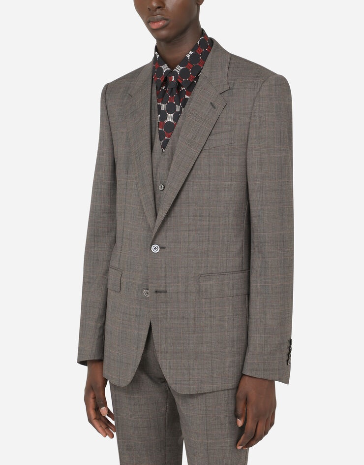 Sicilia-fit wool glen plaid jacket - 4