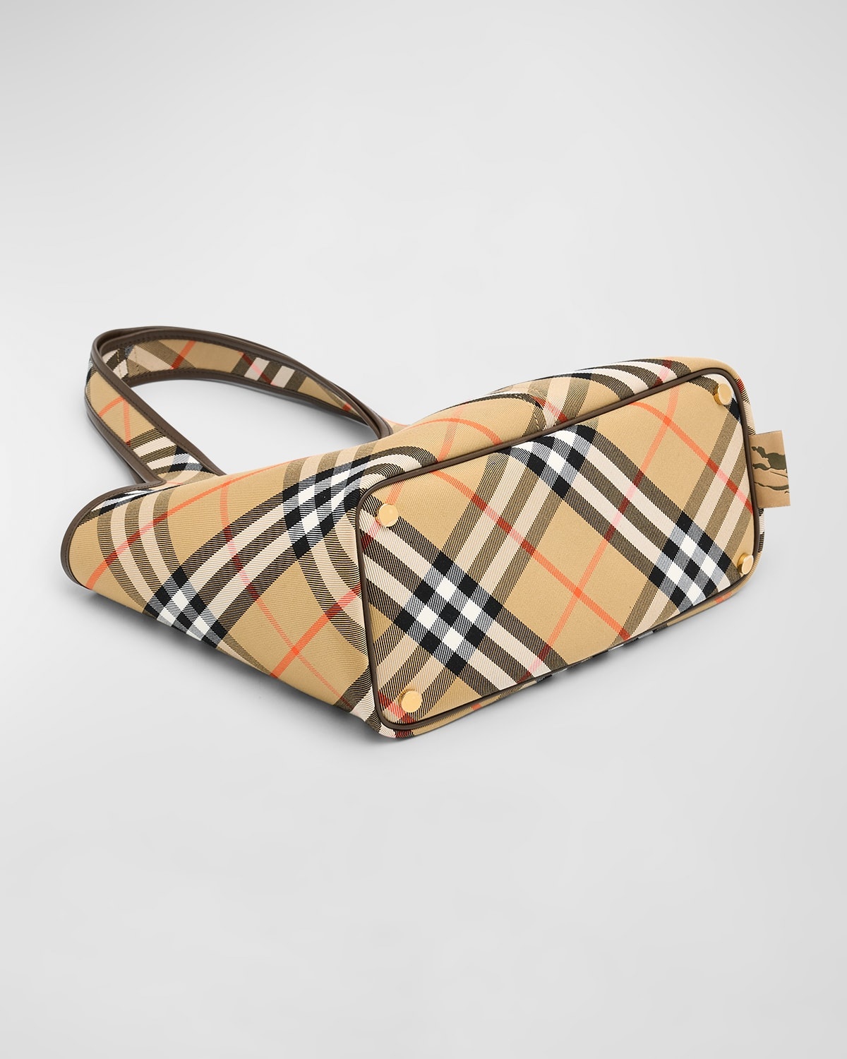 Small East-West Check Tote Bag - 5