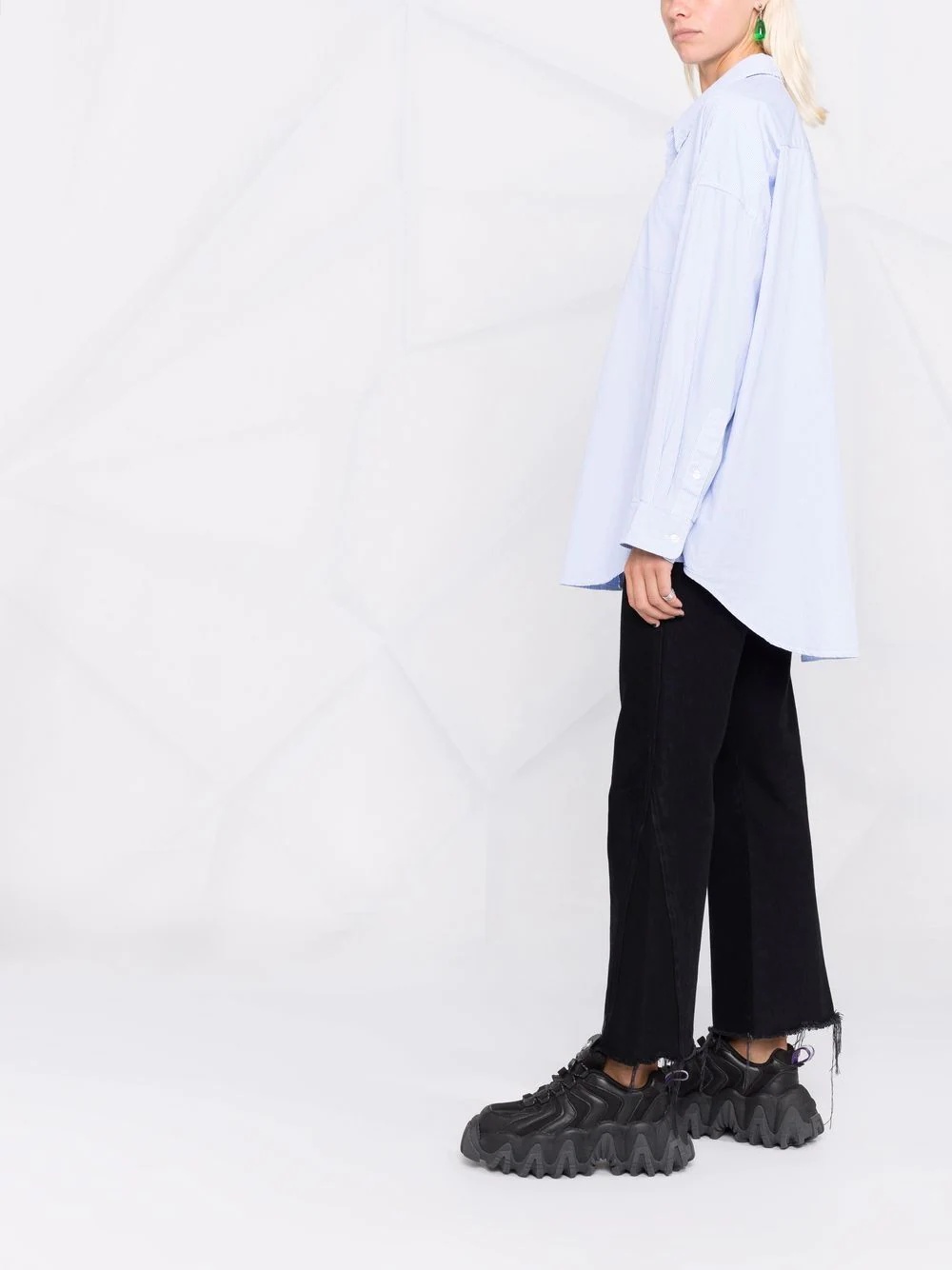 pinstripe cotton shirt - 6