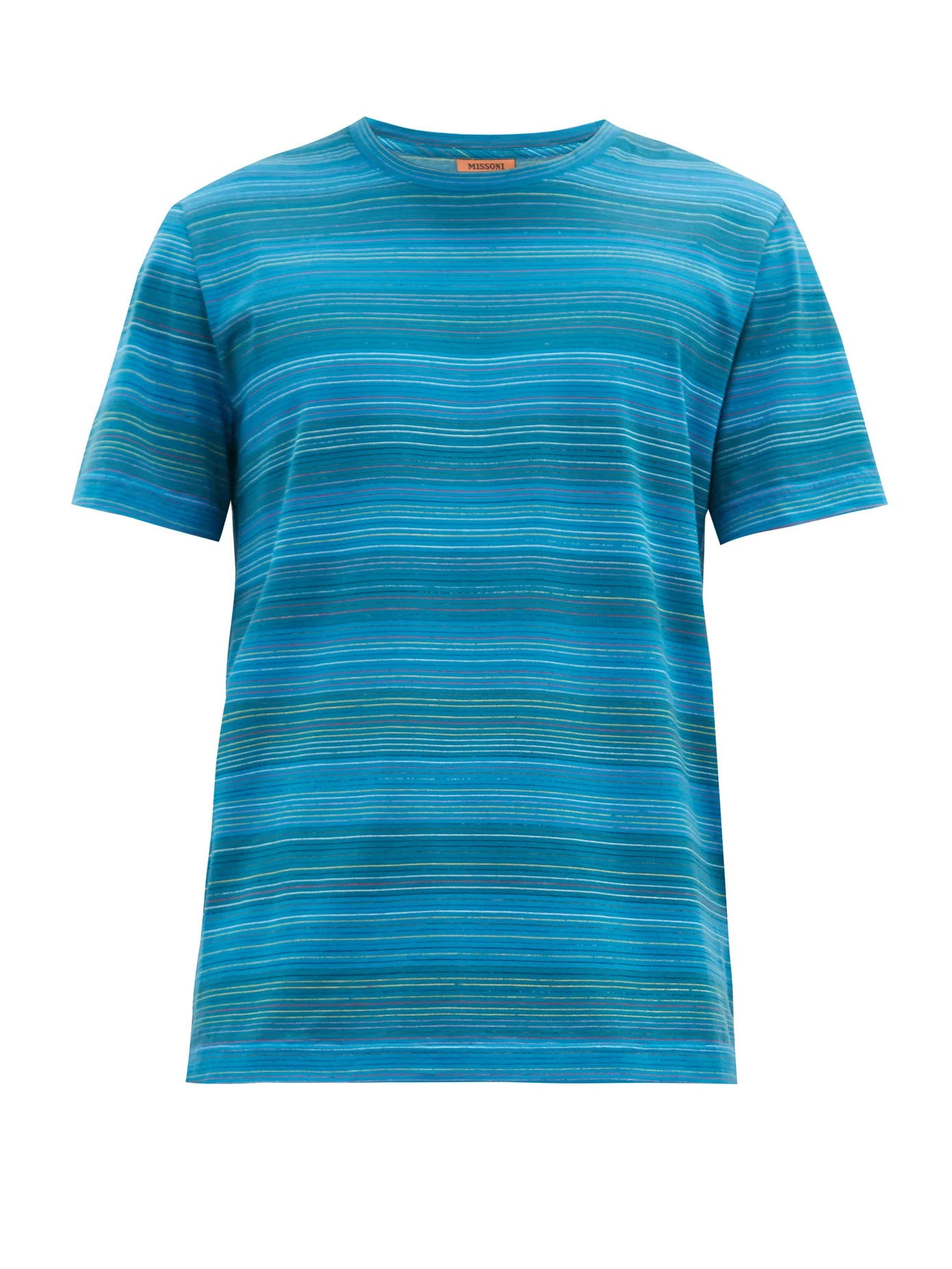 Striped cotton-jersey T-shirt - 1