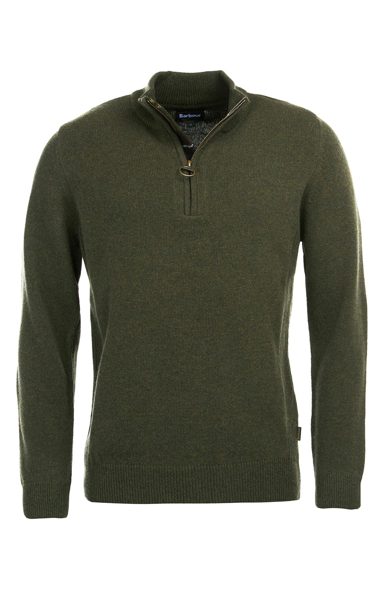 Barbour Holden Wool Pullover in Olive Marl at Nordstrom - 4