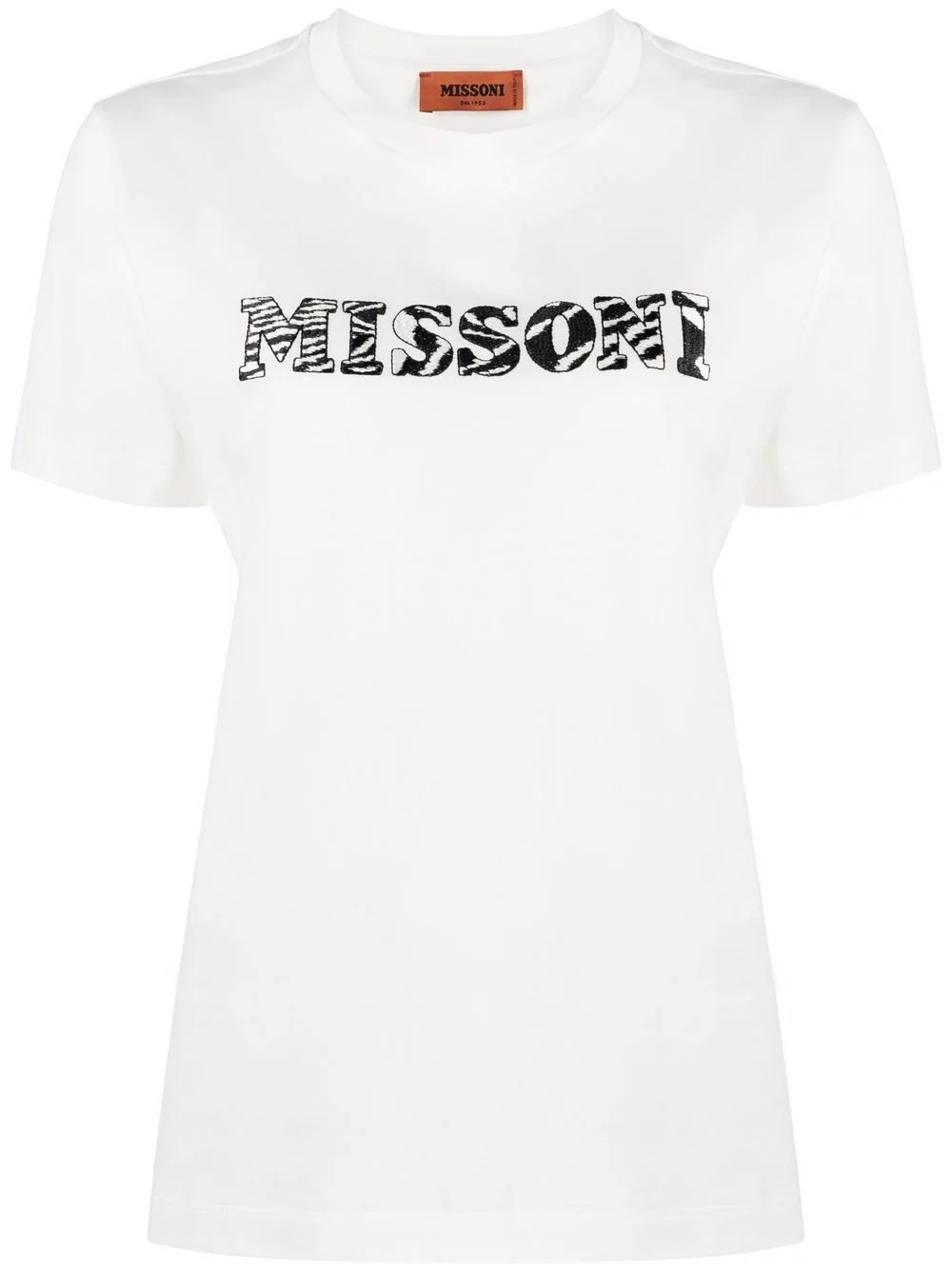 logo-print cotton T-shirt - 1