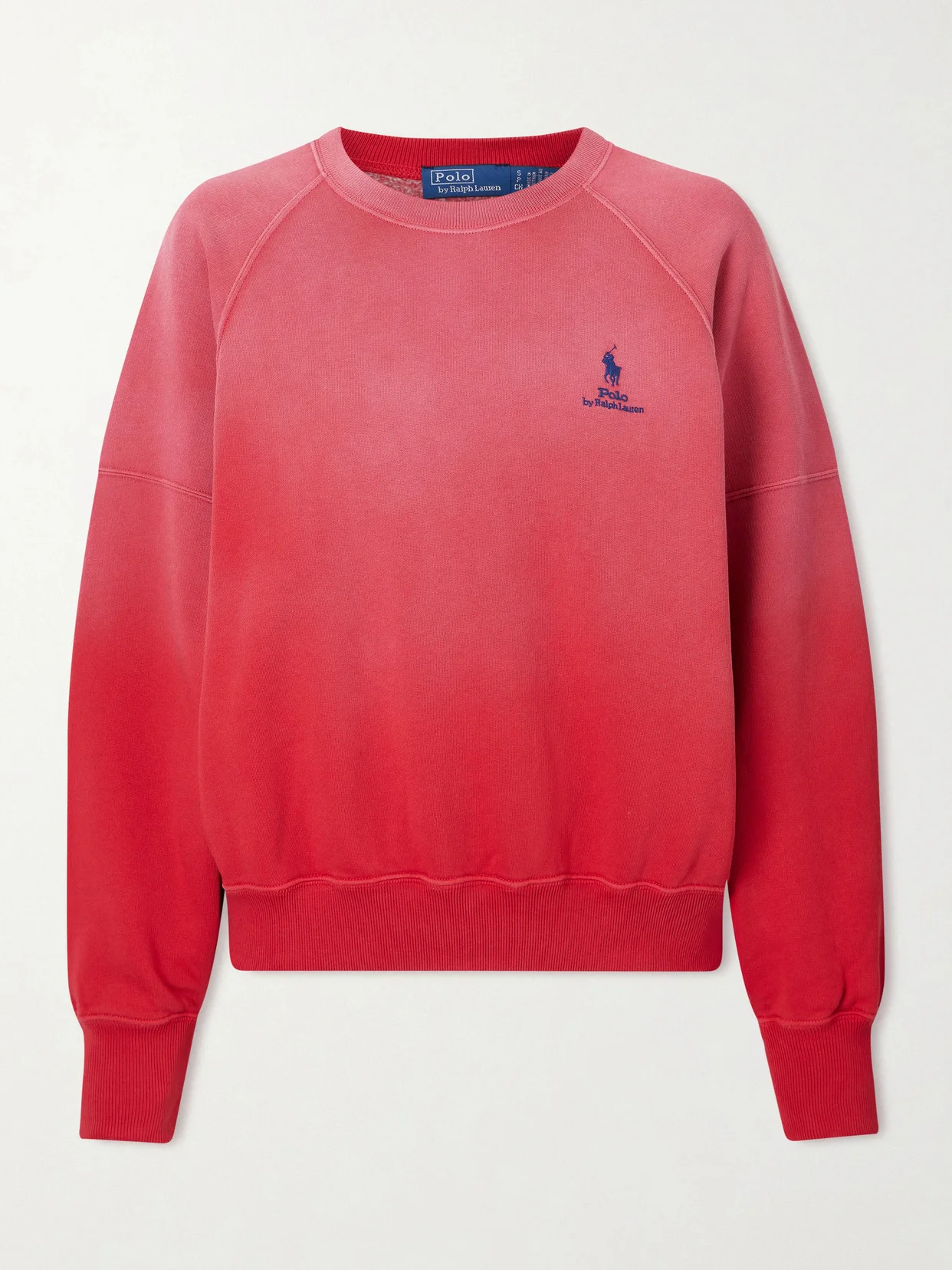 Embroidered Cotton-blend Jersey Sweatshirt - 1