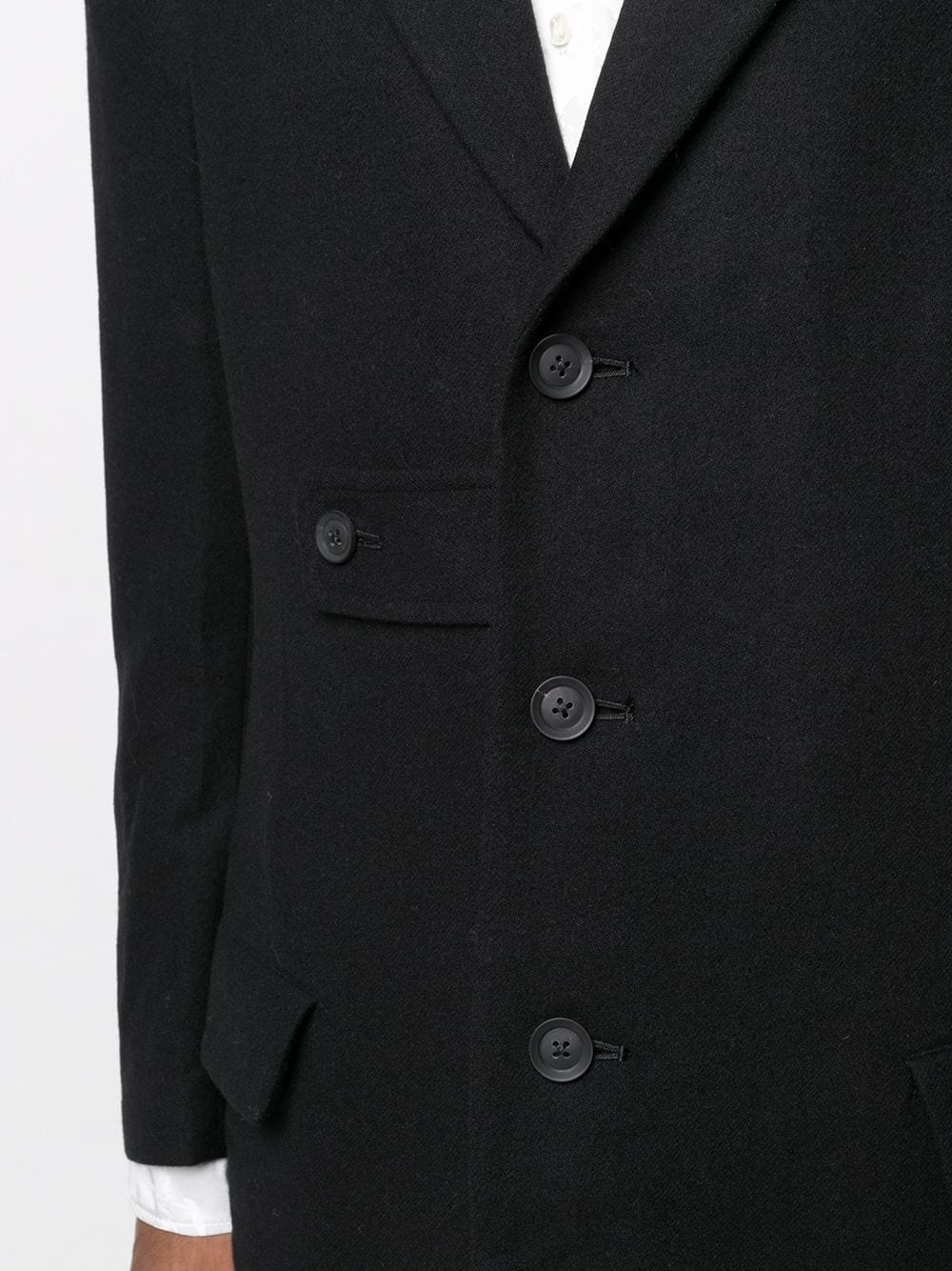 fine knit single-breasted coat - 5