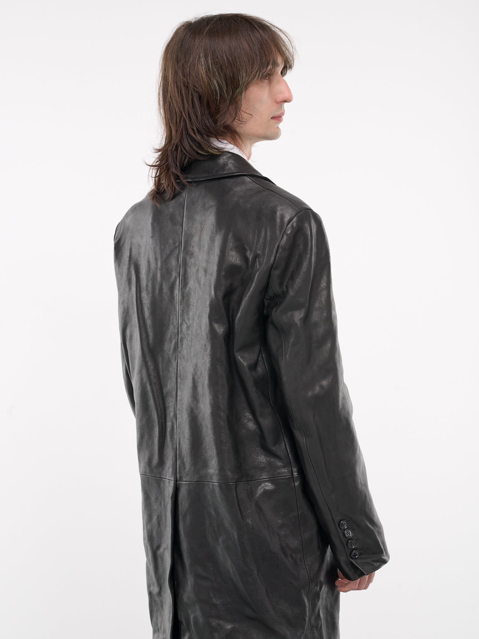 Hakan Tailored Leather Coat - 4