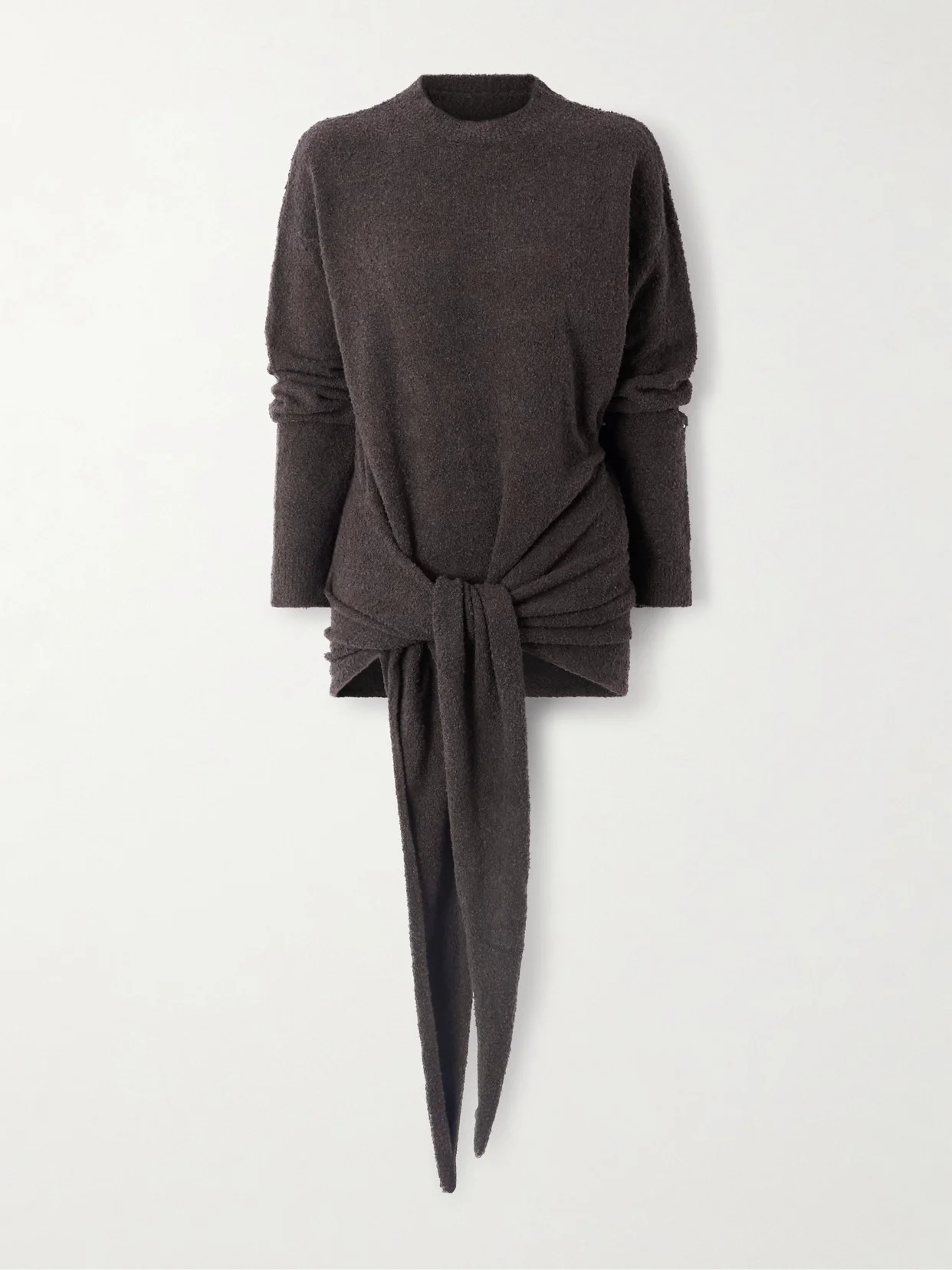 Mistral Draped Cotton-blend Bouclé Sweater - 1