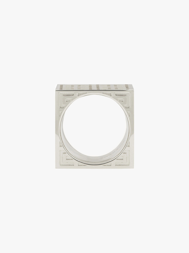 Givenchy G SQUARE RING WITH CHAIN outlook