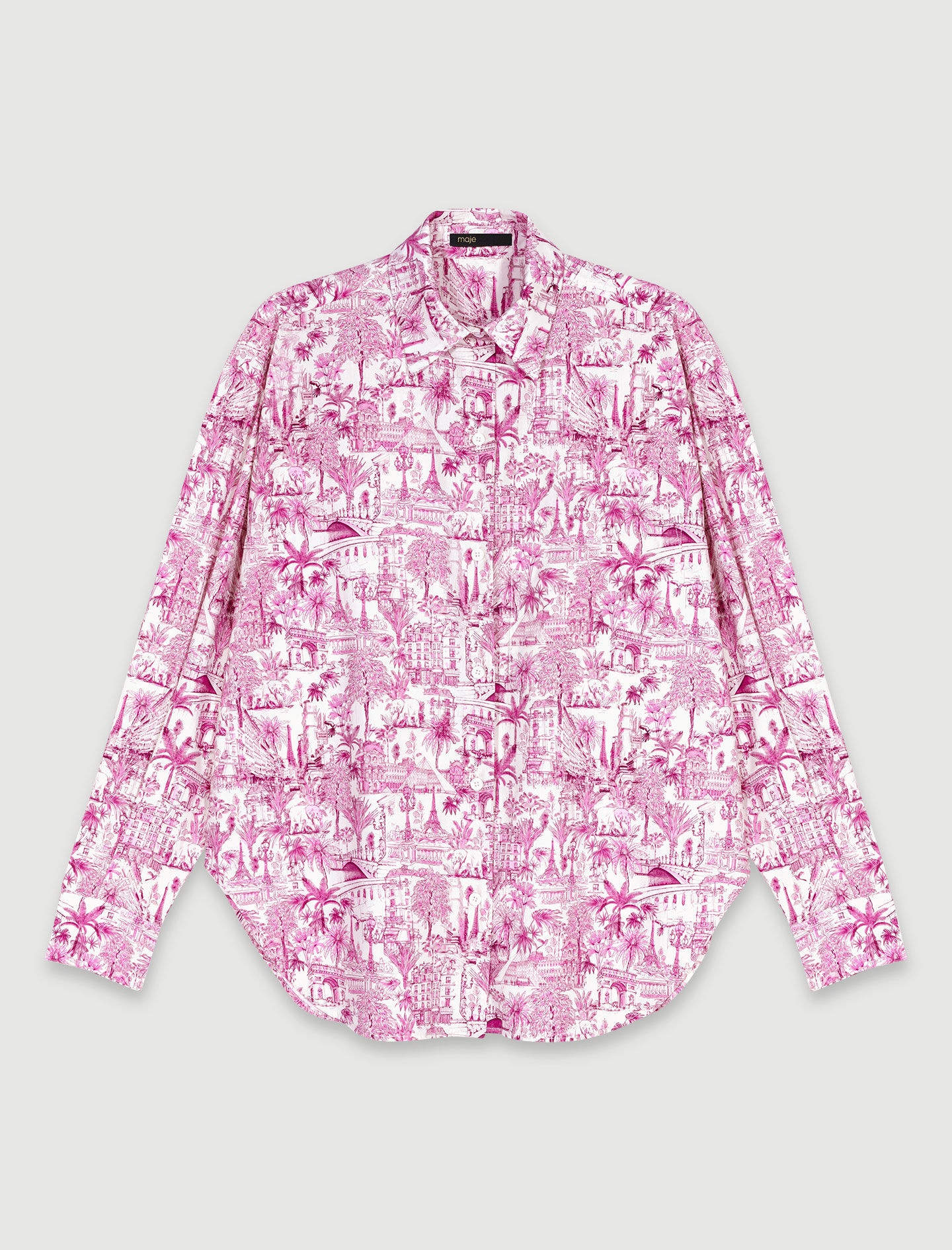 Oversize patterned shirt - 1