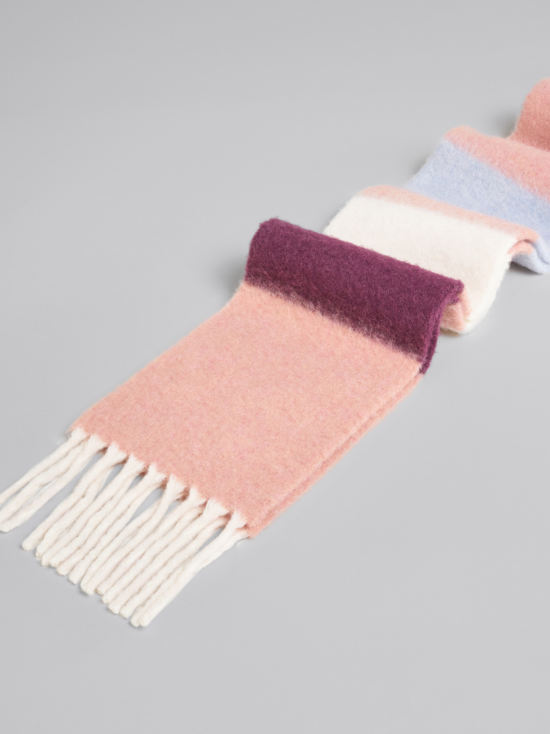 PINK STRIPED SCARF - 4