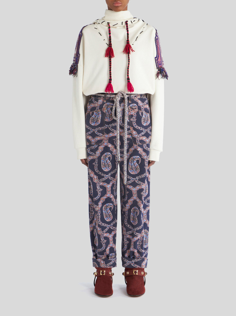 Etro PAISLEY DENIM TROUSERS outlook