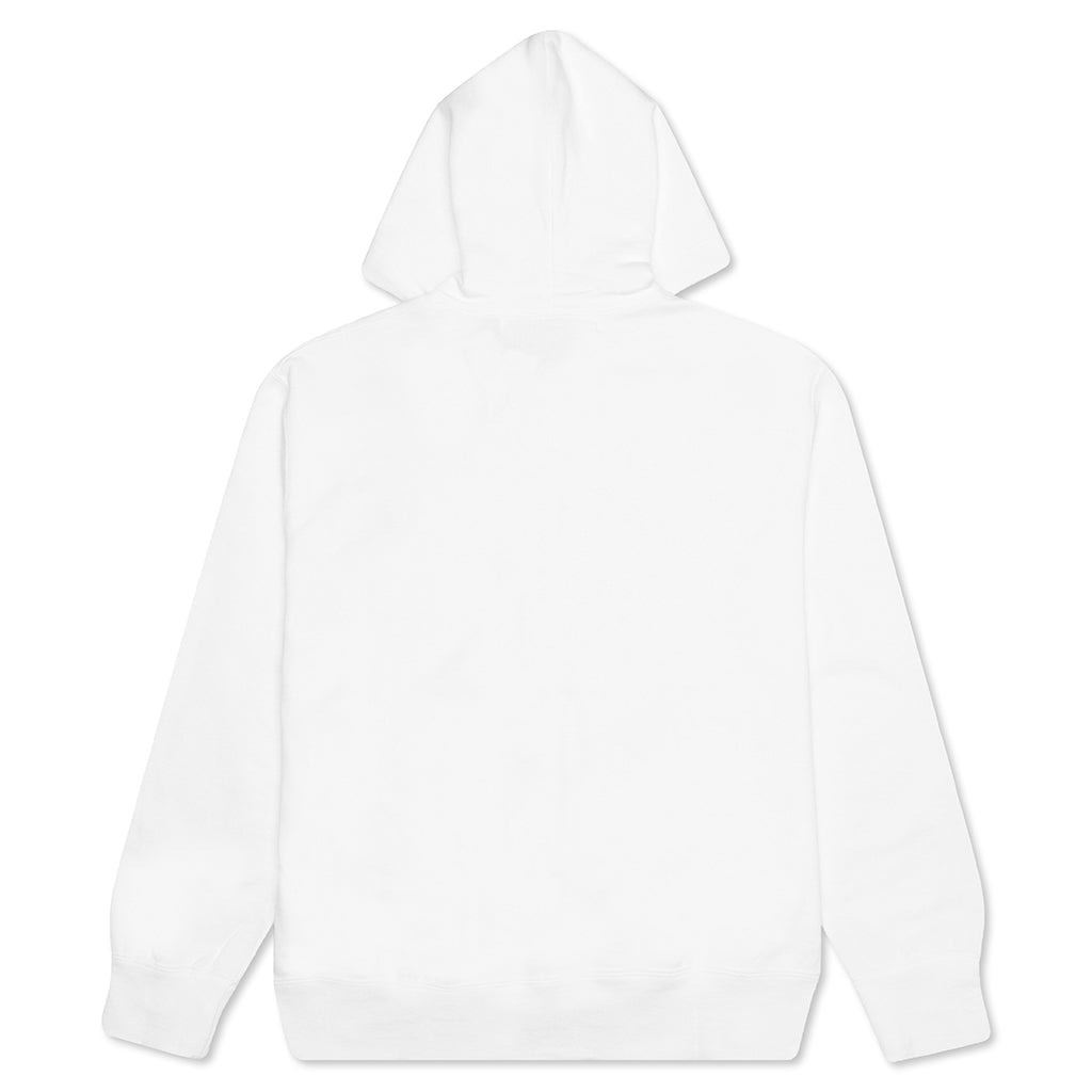 COMME DES GARCONS PLAY STACKED HEART HOODED SWEATSHIRT - WHITE - 2