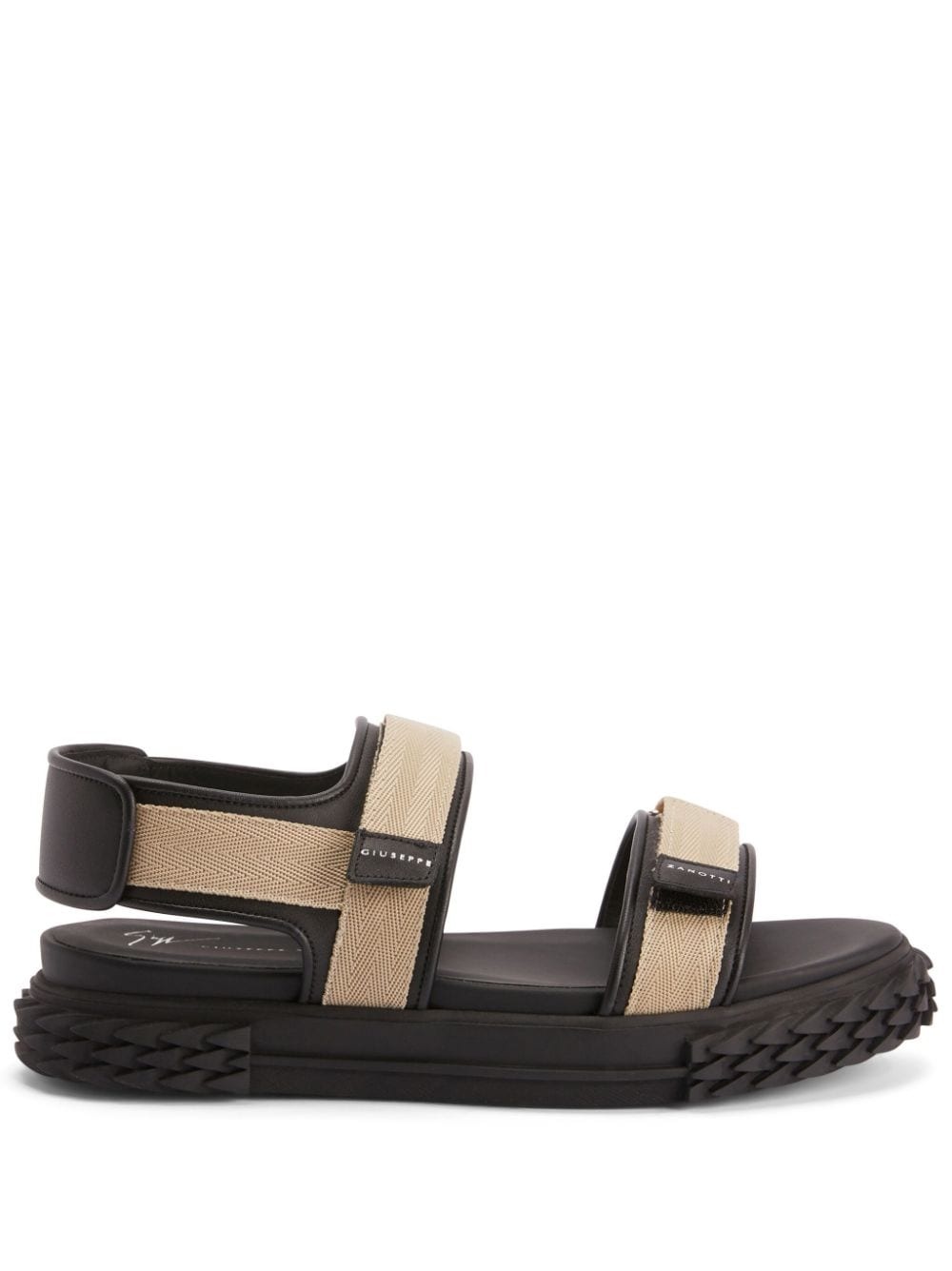 Giuseppe Zanotti Frankie touch-strap leather sandals - Black