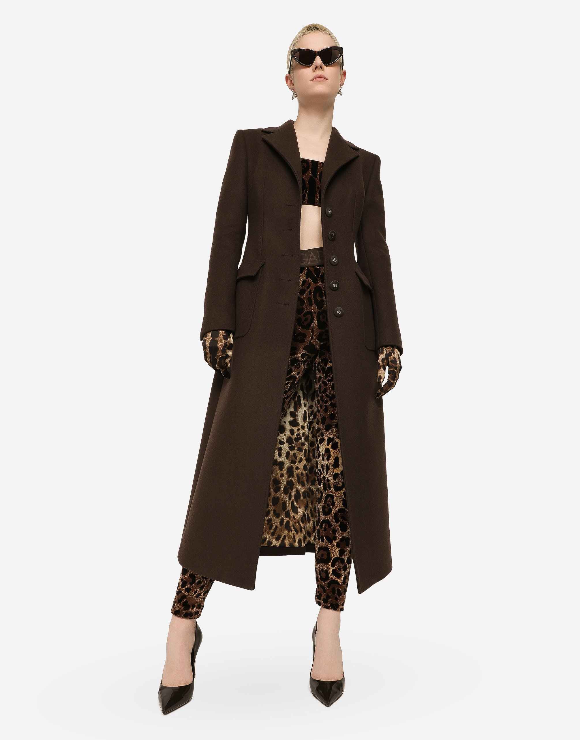 Long single-breasted wool and cashmere coat - 2