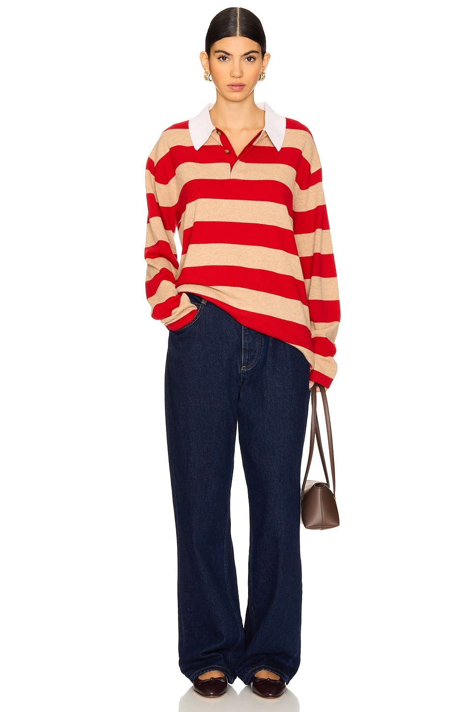 Striped Rugby Cashmere Top - 4