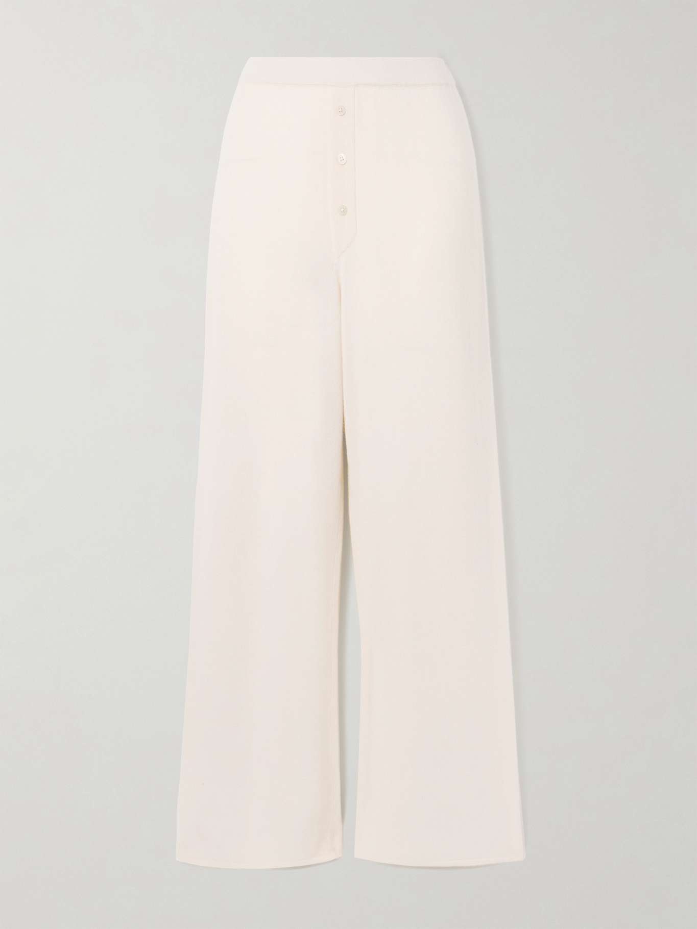 Everywhere cashmere track pants Cream - 1