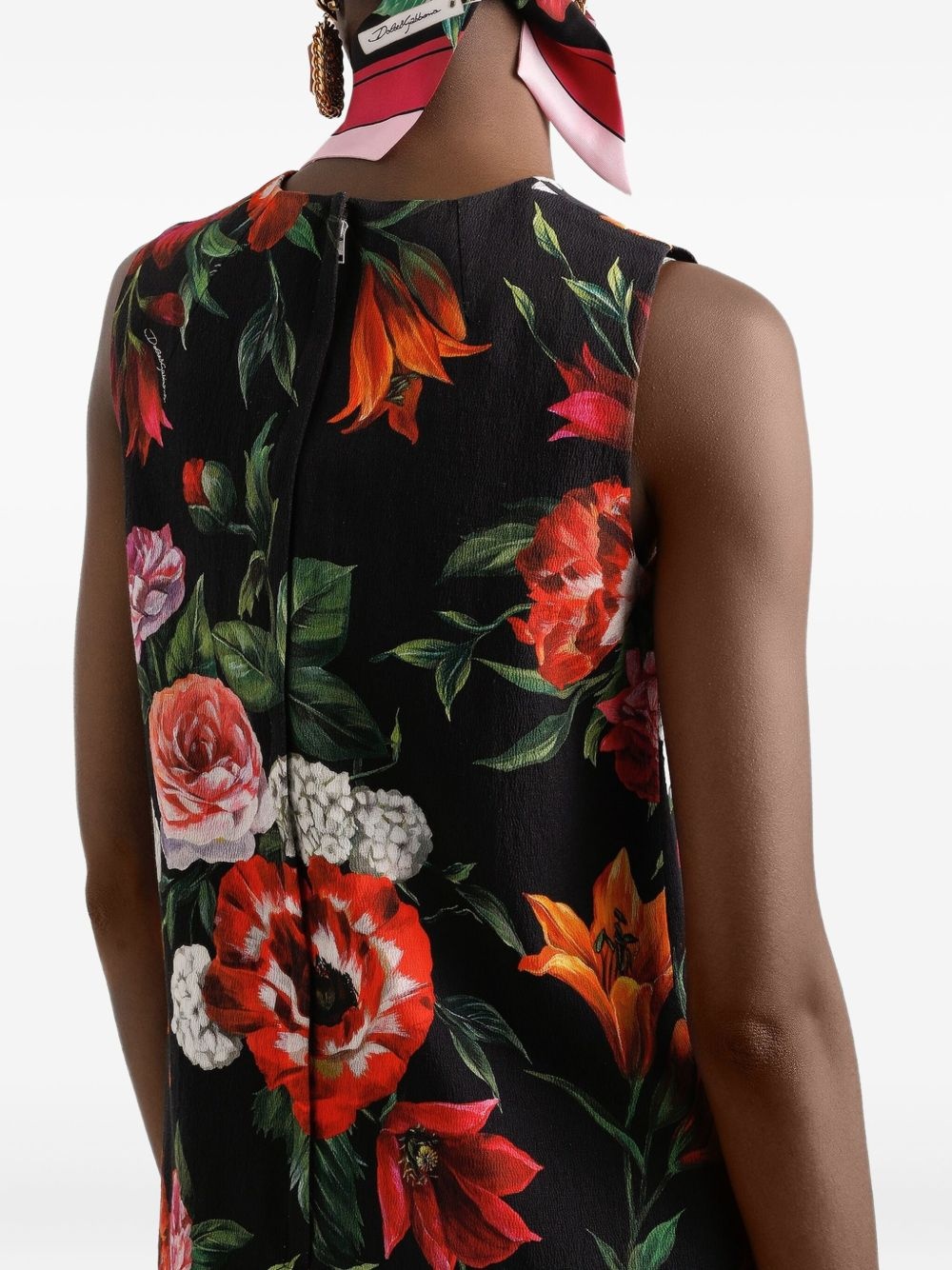 floral-print mini dress - 5