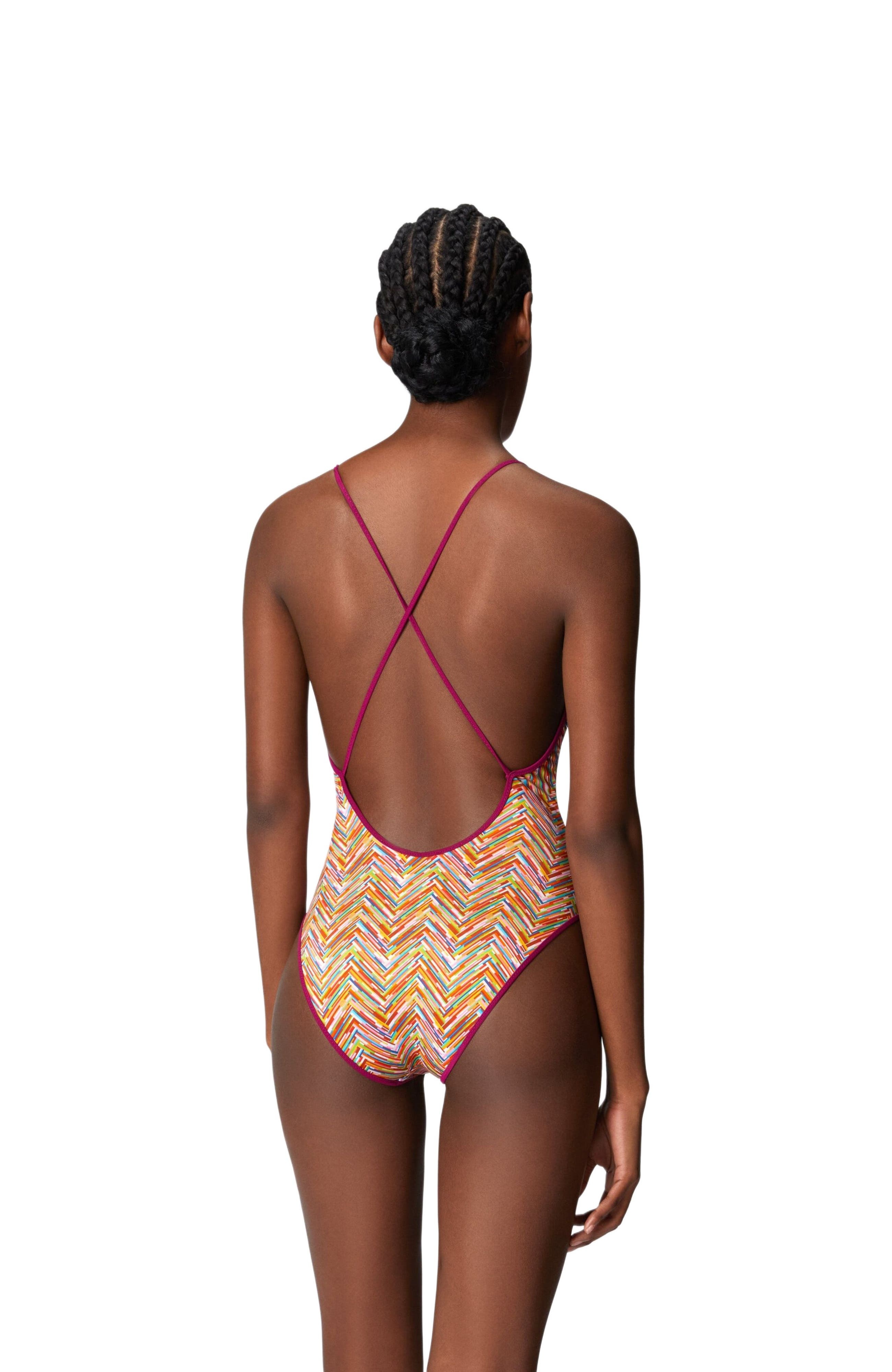 Missoni Reversible One-piece Swimsuit With Print And V-neck in Multicoloured at Nordstrom - 3