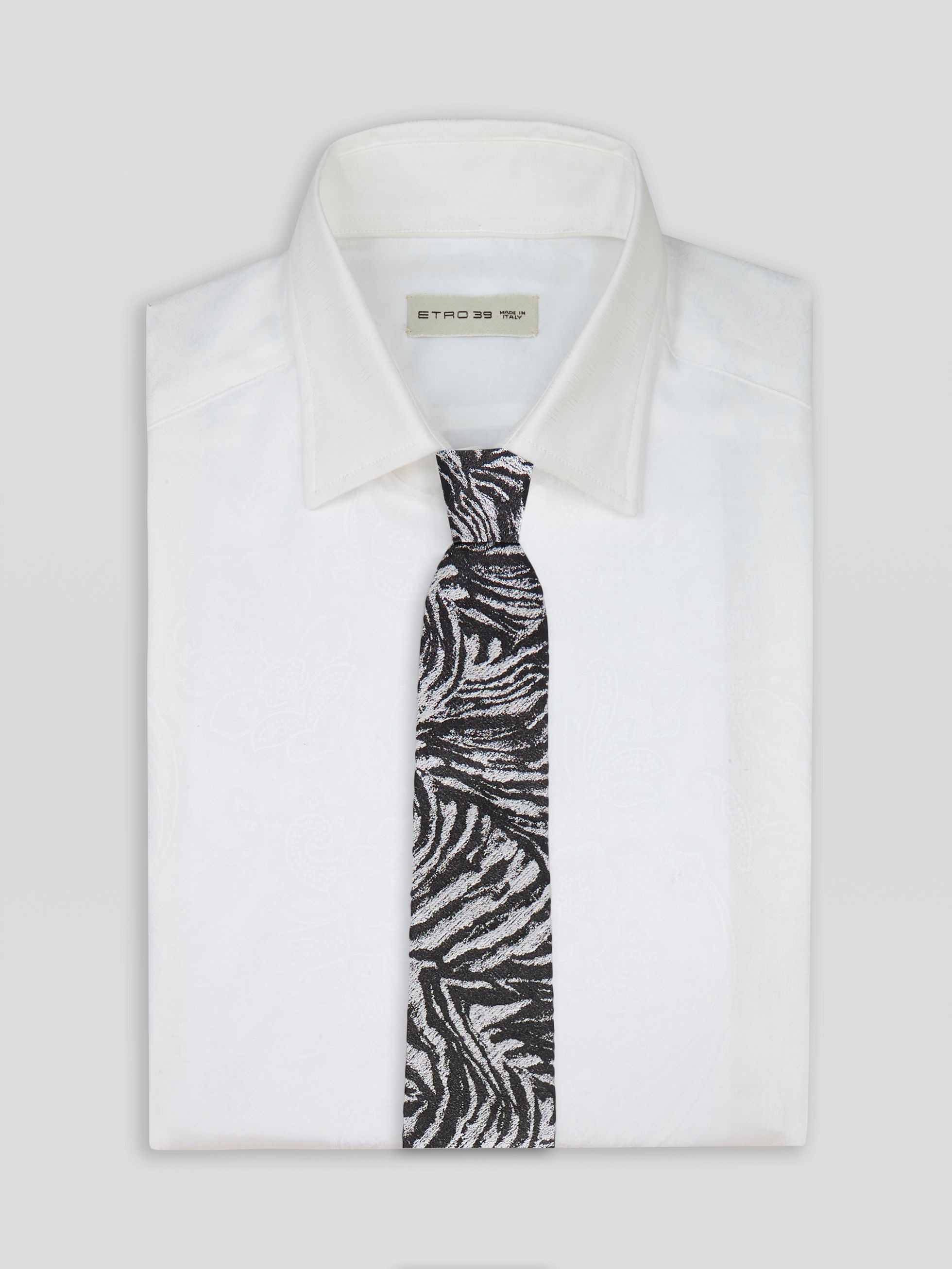 JACQUARD SILK ZEBRA TIE - 2